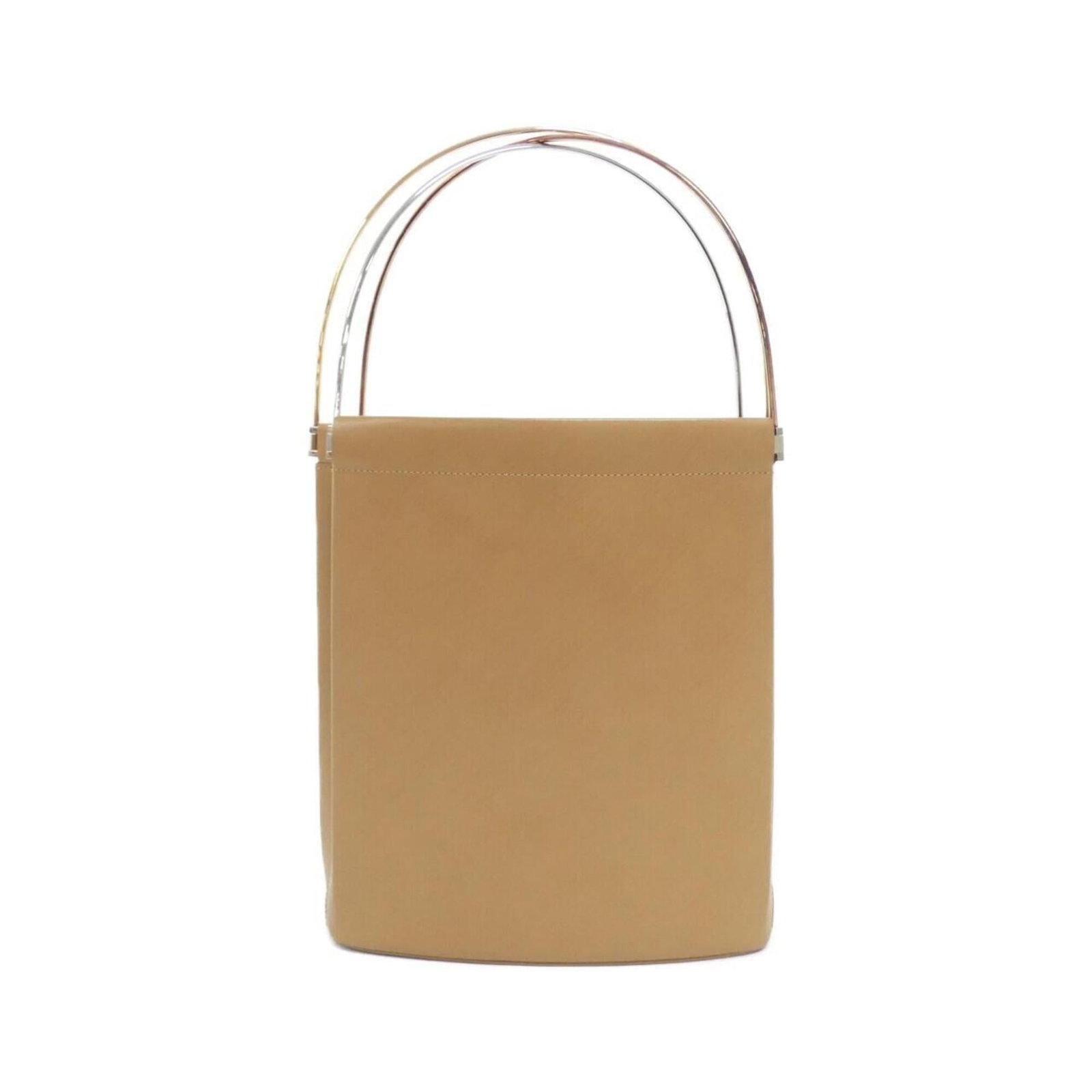 Handbag Leather from Cartier: Handbag Leather from Cartier Cartier's signature beige and pink leather handbag boasts a sleek, compact design with a rectangular shape. Measuring 25cm x 21cm x 9cm, it offers a stylish and portable a