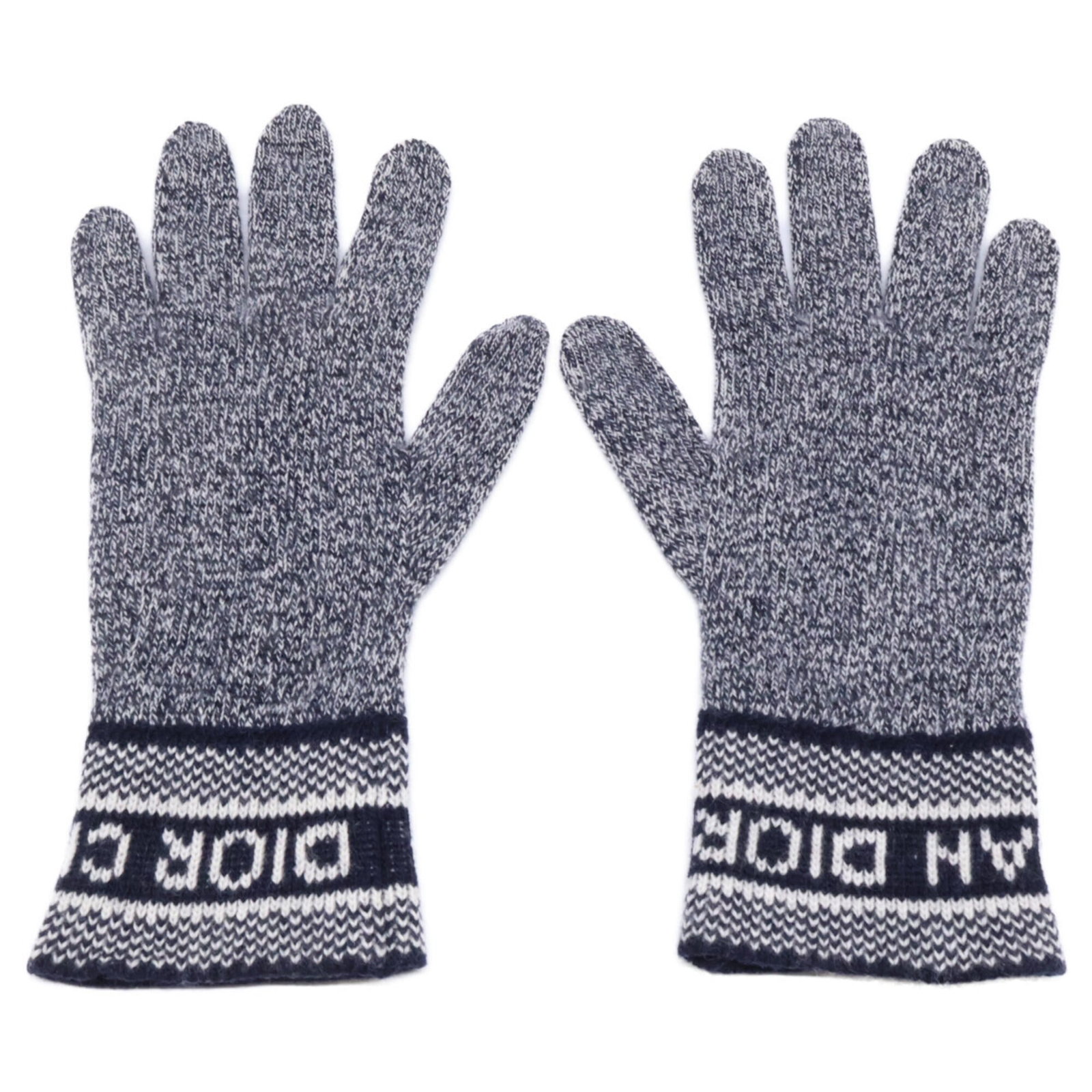 Warm Christian Dior Gloves Cashmere: Warm Christian Dior Gloves Cashmere Navy navy gloves from Christian Dior, crafted with wool and cashmere for warmth. Made in Italy, these gloves measure 26cm in length. The item bears a signature. Ite
