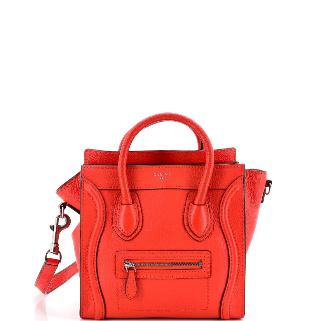 Luggage bag in grainy leather nano (1 of 5)