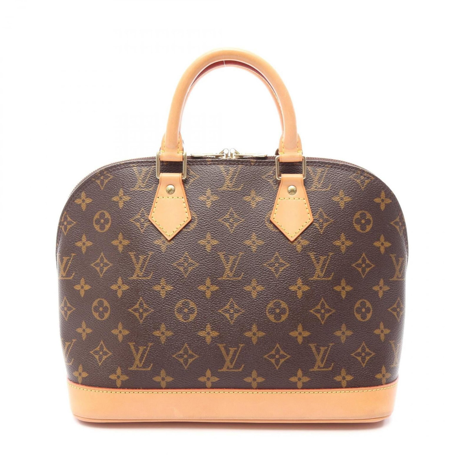 Vuitton Pvc Leather Handbag Louis: Vuitton Pvc Leather Handbag Louis The Louis Vuitton MPN M51130 PVC Leather Handbag boasts a striking brown color and sleek design, with a size that measures 23.5cm x 32cm x 16cm. Made from