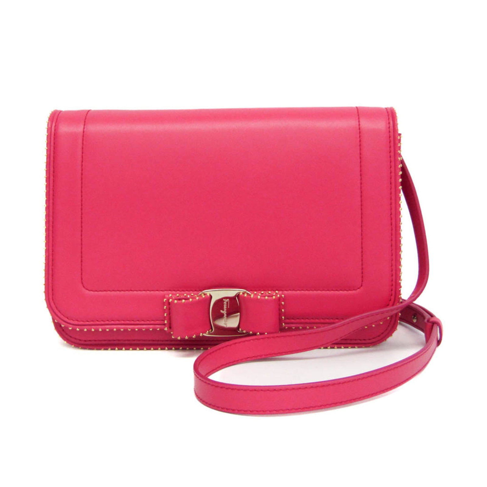 Shoulder bag leather by Salvatore Ferragamo (1 of 14)