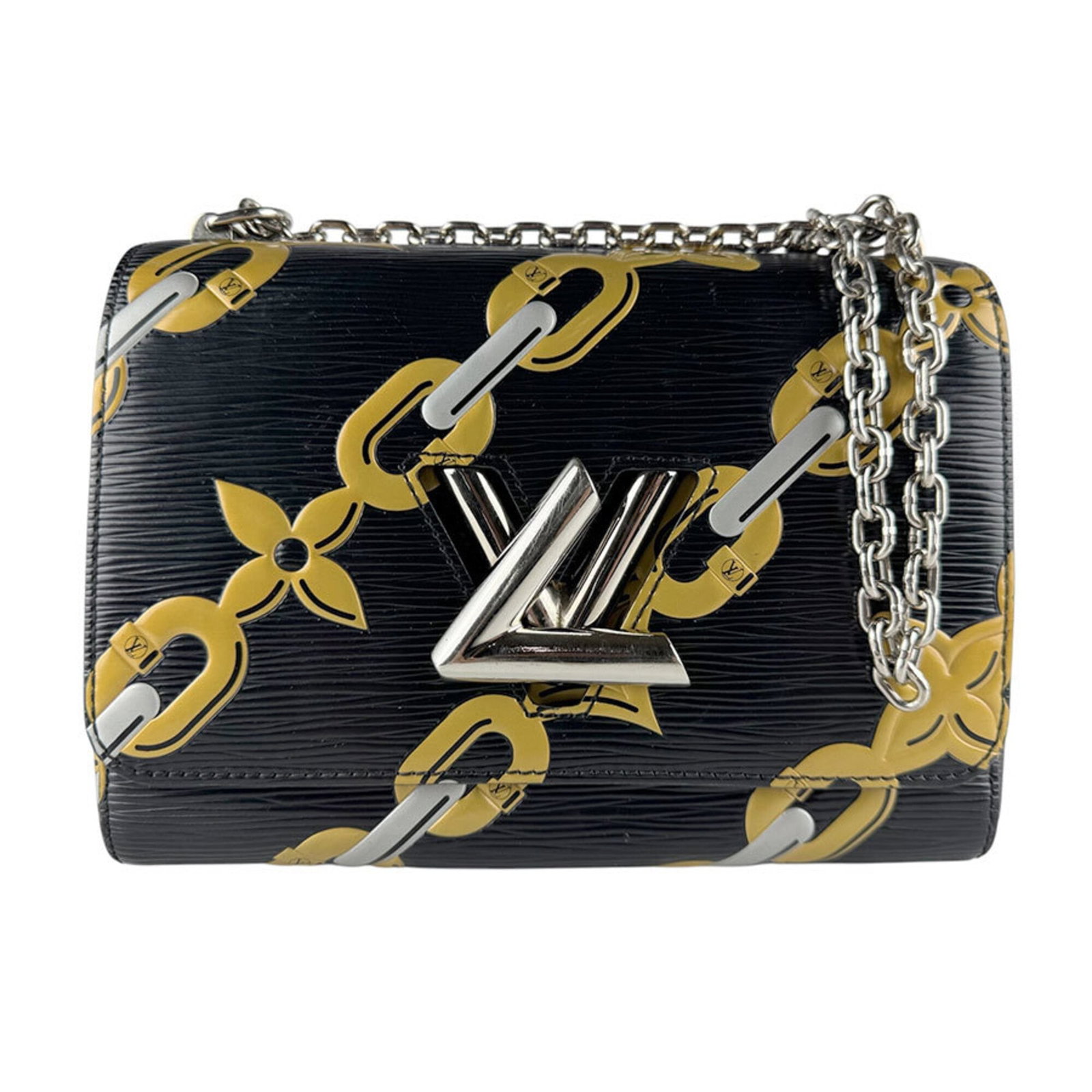 Vuitton Leather Epi Bag Shoulder Louis: Vuitton Leather Epi Bag Shoulder Louis Black Epi leather shoulder bag from Louis Vuitton, featuring the iconic M42454 design. Measuring 17cm x 23cm x 9cm, this stylish accessory boasts a sleek and