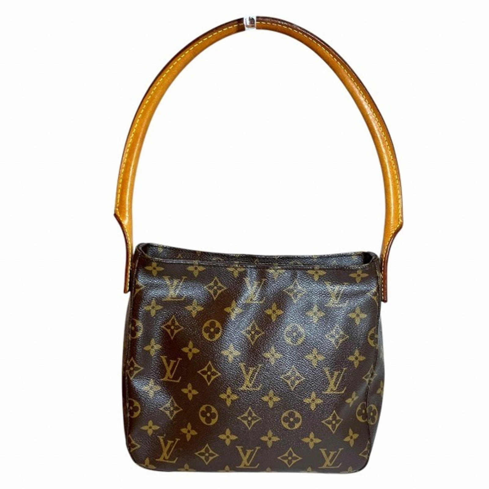 Handbag Canvas Monogram Pvc Coated Shoulder Louis Vuitton: Handbag Canvas Monogram Pvc Coated Shoulder Louis Vuitton Canvas Monogram Pvc Coated Shoulder Bag in Brown, featuring the iconic Louis Vuitton design. This stylish shoulder bag boasts a unique