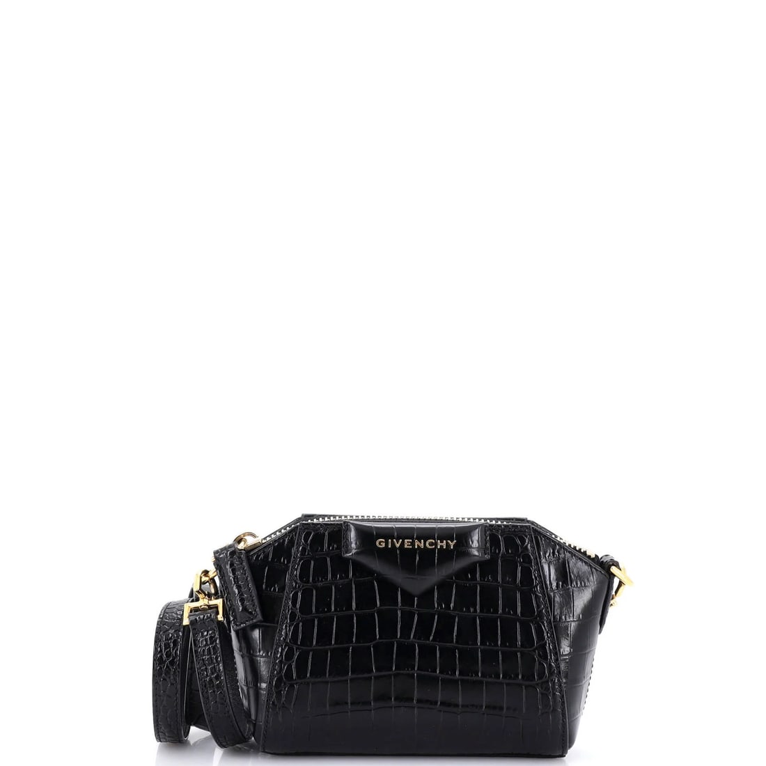 Givenchy Antigona Crossbody Bag Crocodile Embossed Leather Nano (1 of 5)