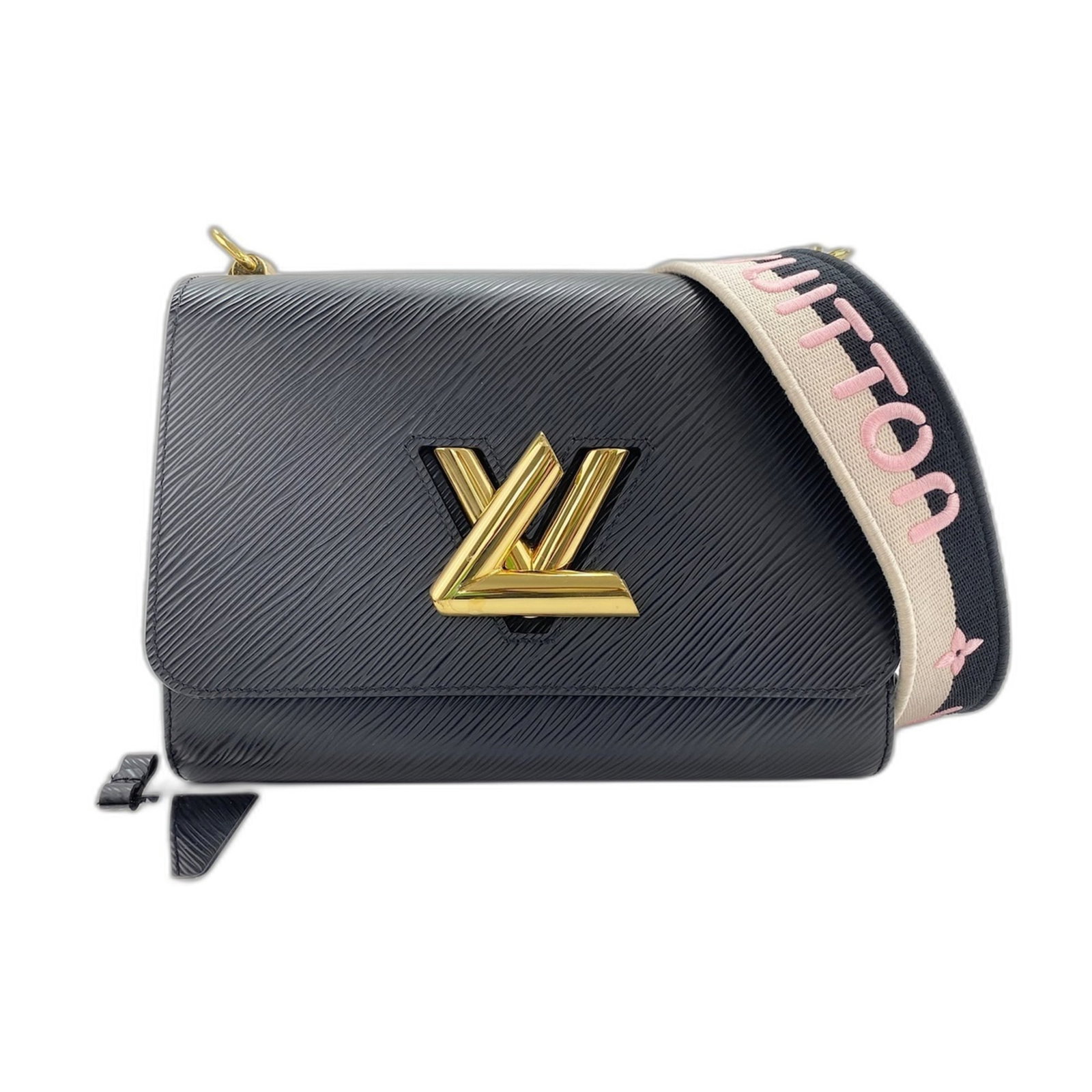 Shoulder bag from Louis Vuitton: Shoulder bag from Louis Vuitton Black Louis Vuitton shoulder bag with dimensions 17cm x 23cm x 10cm. This stylish bag features a sleek design and adjustable strap length of 94cm, making it a
