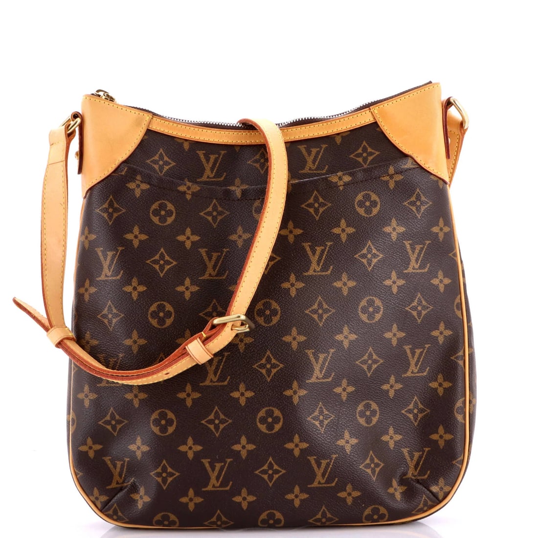 Monogram Canvas Odeon Handbag Louis Vuitton MM: Monogram Canvas Odeon Handbag Louis Vuitton MM Canvas Odeon Handbag in Brown with Monogram Pattern, featuring a classic cross-body design and gold hardware. Measuring 12.5" tall, 12" wide, and 2"