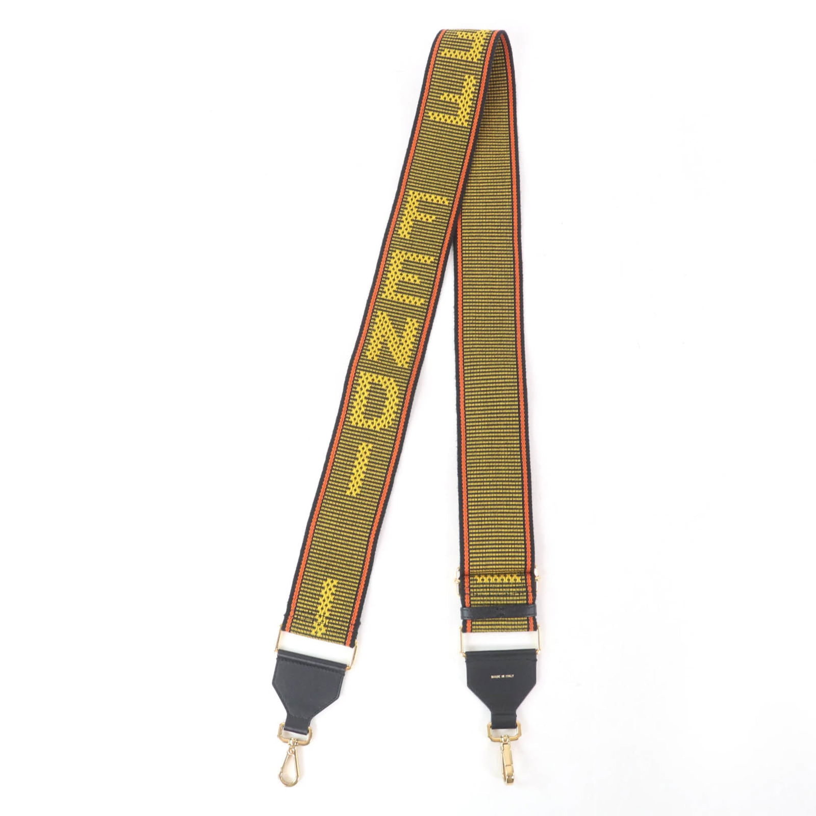 Fendi Strap: Fendi Strap 140cm / 55.11'' long Fendi strap from Italy, accompanied by a dust bag for added protection. This stylish accessory bears the signature of the renowned Italian fashion house. The sleek