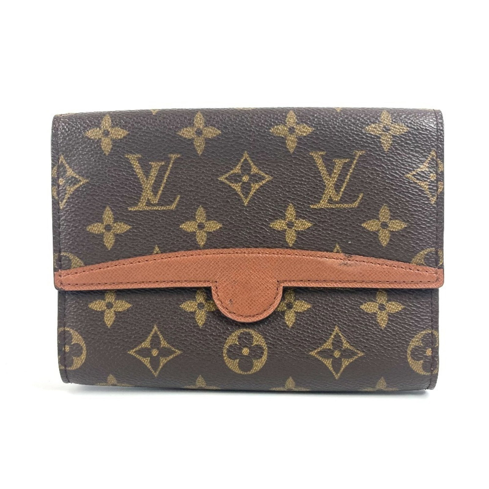 Canvas Monogram Sling Bag Louis Vuitton: Canvas Monogram Sling Bag Louis Vuitton Brown canvas sling bag with iconic Louis Vuitton monogram, measuring 13cm x 16.5cm. This stylish accessory features a classic design and timeless pattern, makin