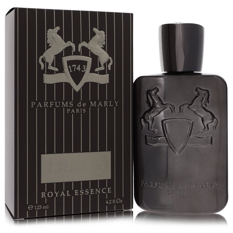 Herod by Parfums de Marly Eau De Parfum Spray 4.2 oz: Herod by Parfums de Marly Eau De Parfum Spray 4.2 oz Cinnamon and pepper wood top notes give way to an aromatic heart featuring osmanthus, tobacco leaf, labdanum, and incense, blending with sweet and 