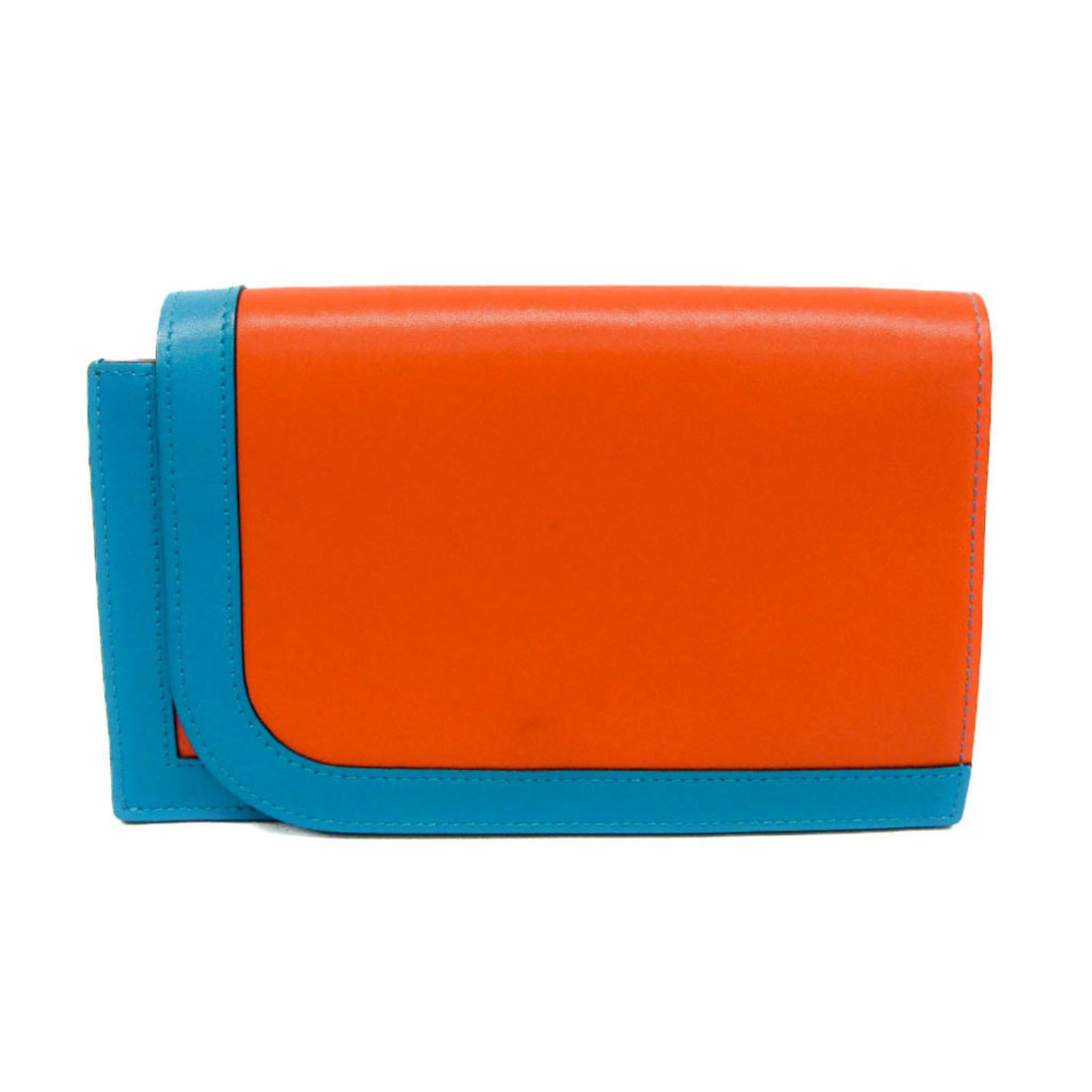Long Hermes Wallet Leather Bi Fold: Long Hermes Wallet Leather Bi Fold Long Hermes Wallet Leather Bi Fold for everyday use, featuring Bleu Saphir and Orange color options, with a sleek design and functional layout including a coin