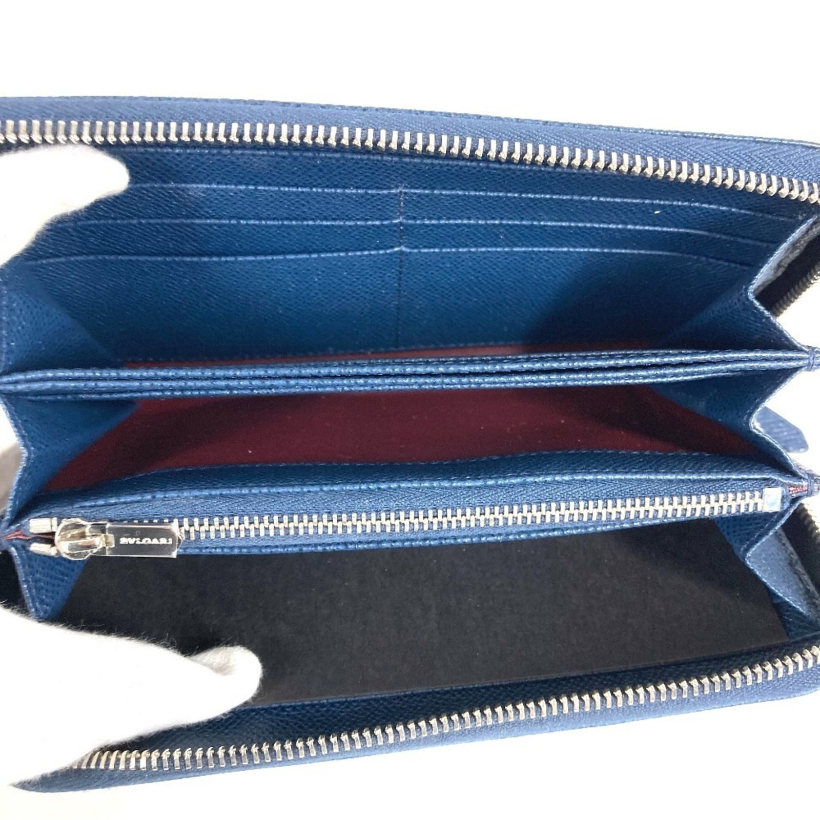 Long Bi fold Wallet Leather - 10