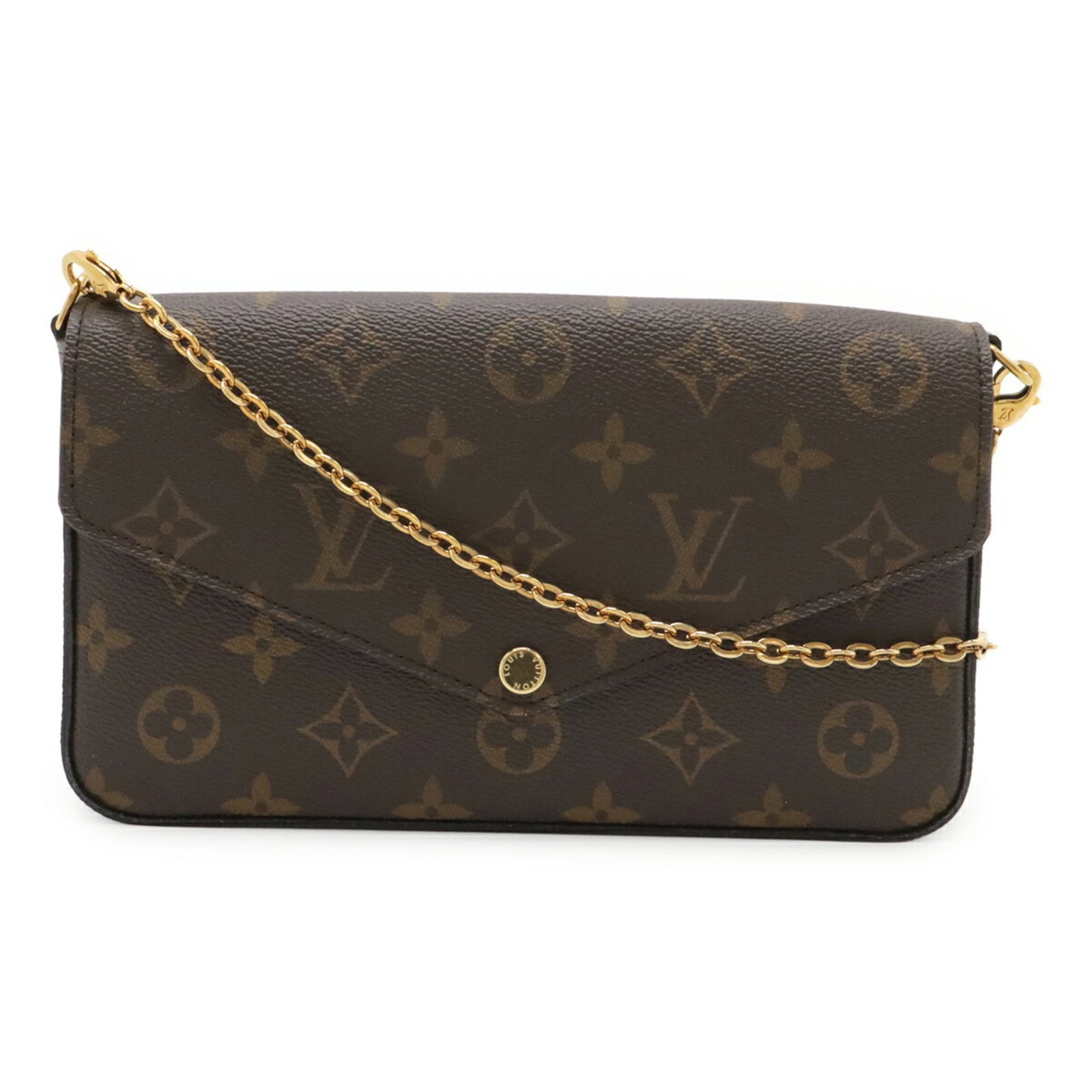 Louis Vuitton Monogram Pochette Shoulder Bag: Louis Vuitton Monogram Pochette Shoulder Bag Monogrammed elegance in a compact package. The Louis Vuitton Monogram Pochette Shoulder Bag boasts its iconic fuchsia color and signature monogram pattern,