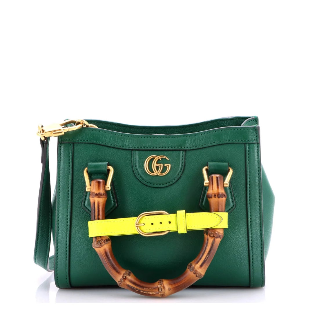 Leather Mini Handle Bamboo Gucci Tote Diana (1 of 6)