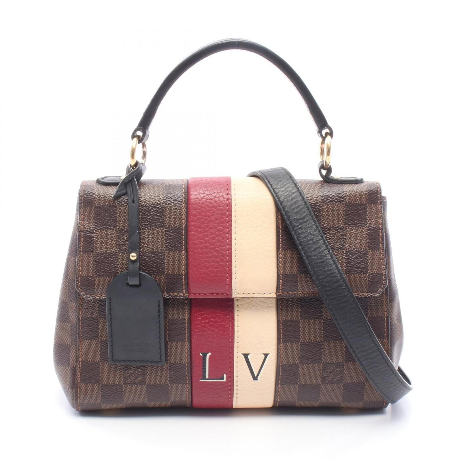Canvas Leather Coated Handbag Vuitton Louis (1 of 7)