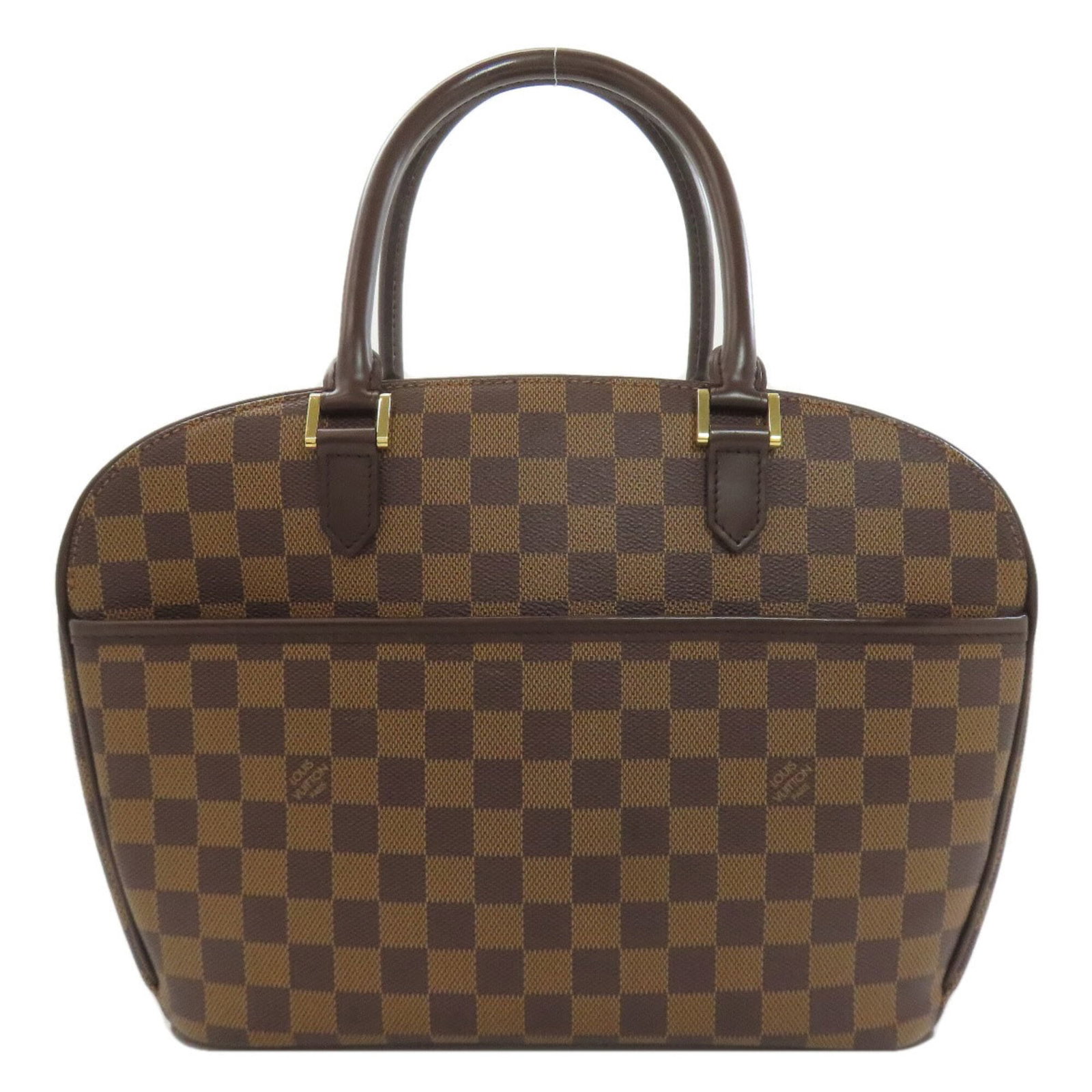 Damier Canvas Handbag Louis Vuitton: Damier Canvas Handbag Louis Vuitton Damier Canvas Handbag Louis Vuitton features the iconic Damier print in Ebene, paired with high-quality Damier canvas material. This stylish handbag measures 24cm x