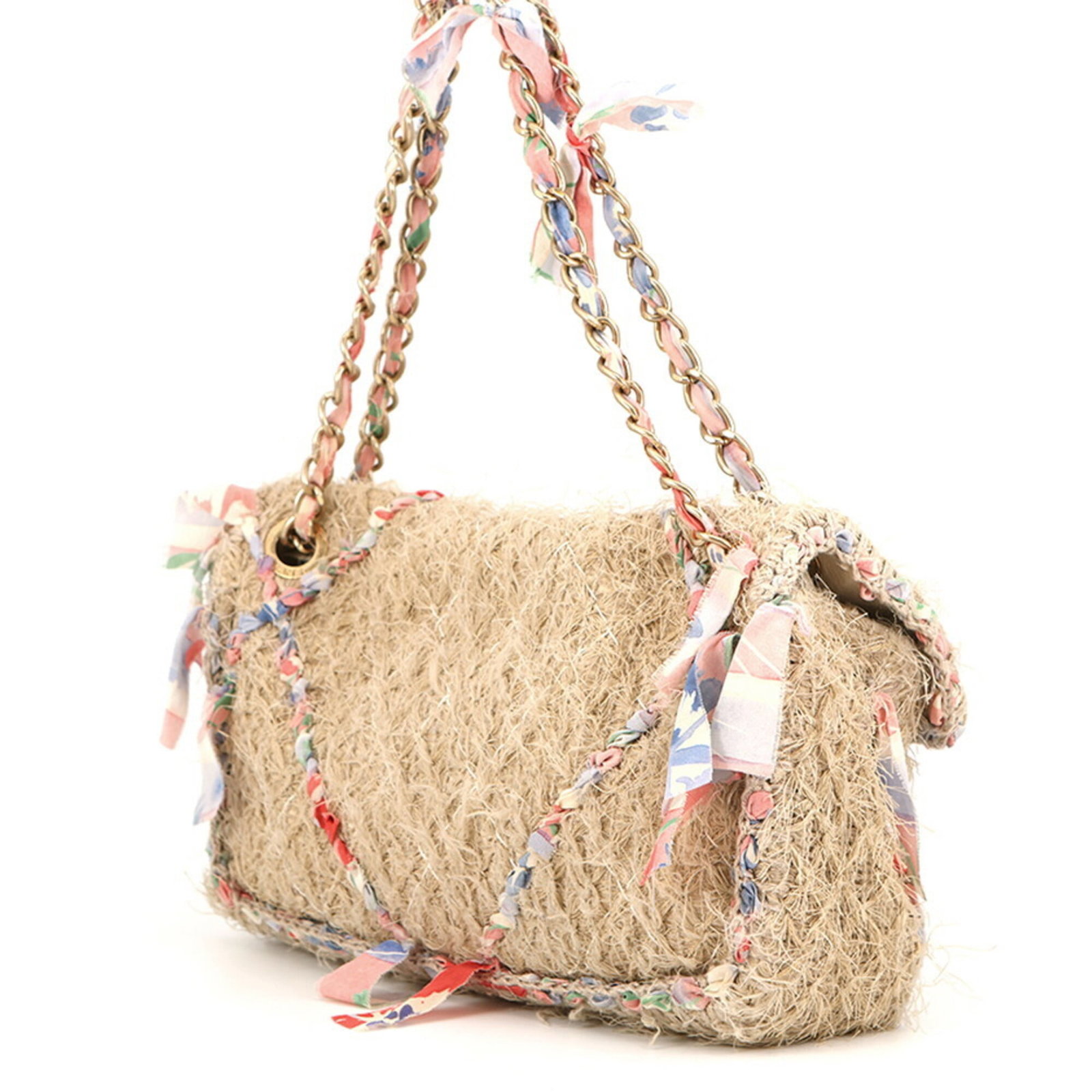 Chanel bag raffia shoulder - 2