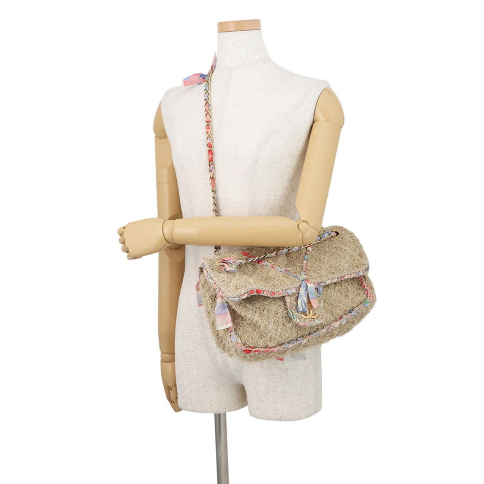 Chanel bag raffia shoulder - 5