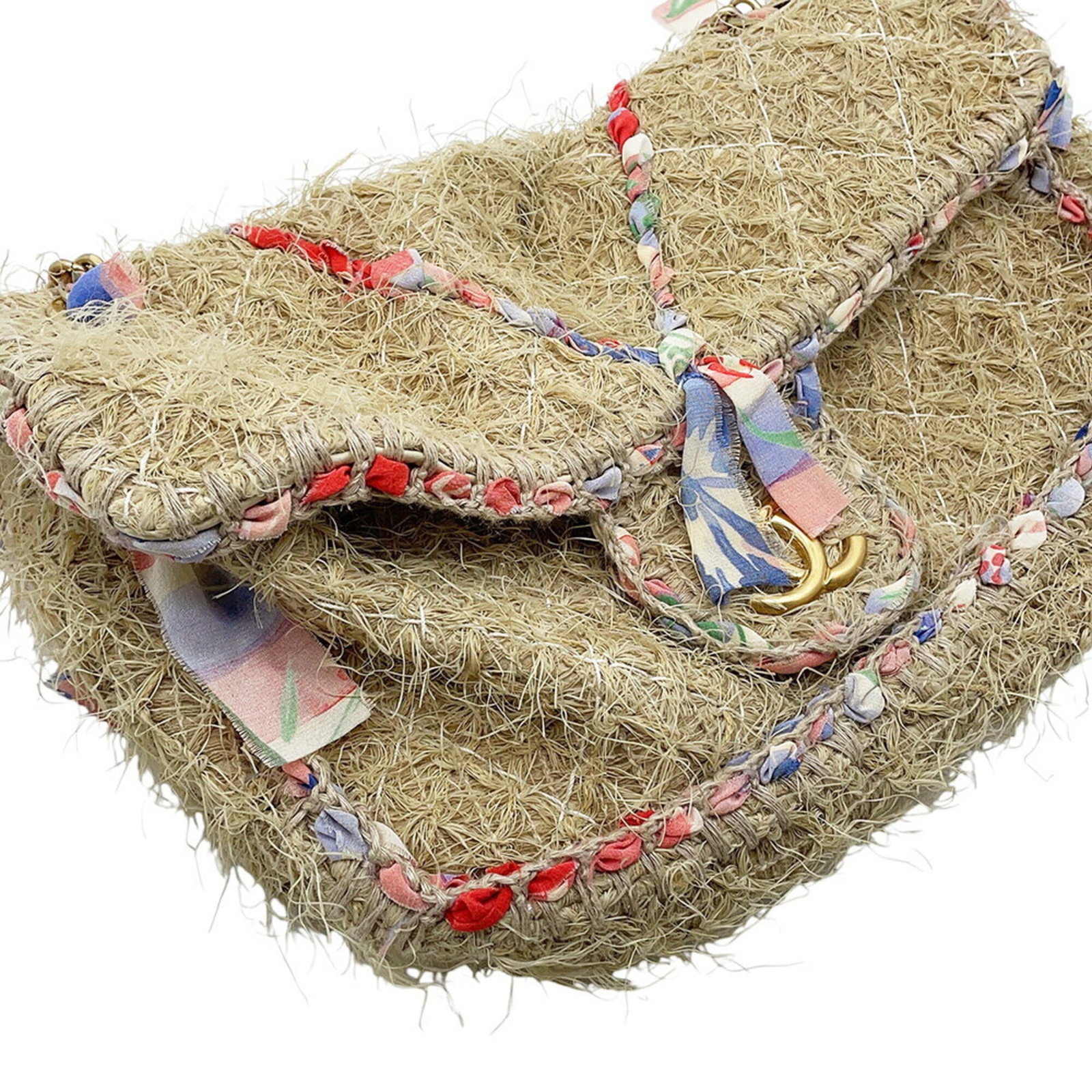 Chanel bag raffia shoulder - 7