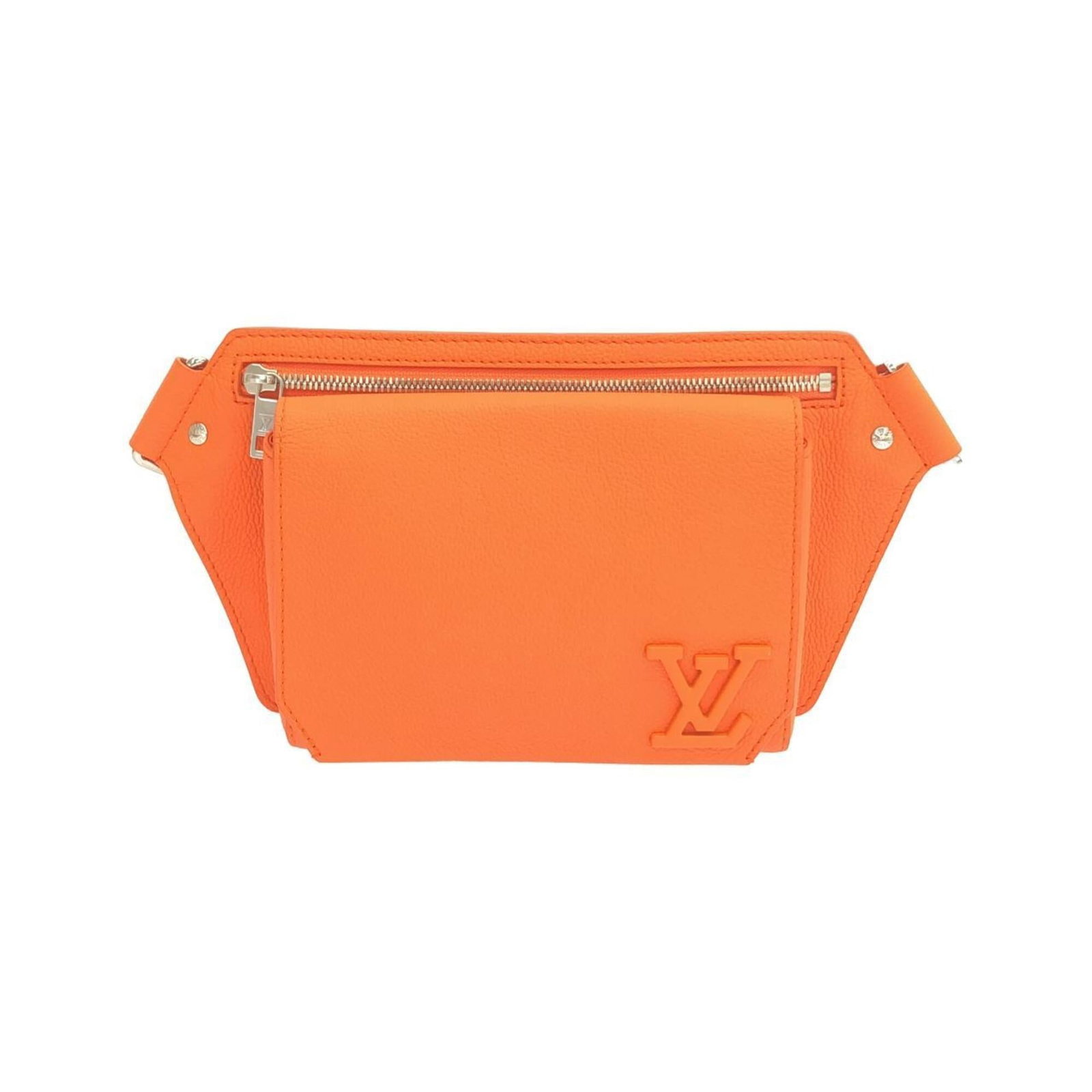 Shoulder Bag Leather Louis Vuitton: Shoulder Bag Leather Louis Vuitton The Louis Vuitton M59625 Shoulder Bag is crafted from high-quality calf leather, featuring a striking orange color and silver hardware. Measuring 18cm x 23.5cm x