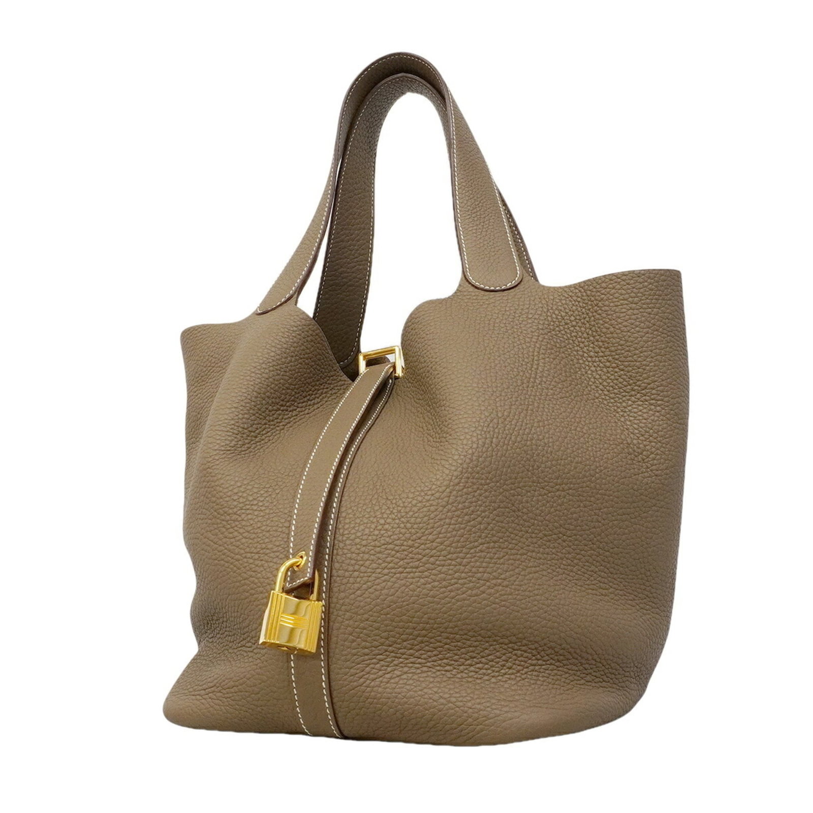 Hermes Handbag Taurillon Leather Clemence: Hermes Handbag Taurillon Leather Clemence Taurillon clemence leather gives the Hermes Handbag Taurillon Leather Clemence its distinctive softness and suppleness. Measuring 26cm x 21cm x 25.5cm, this E