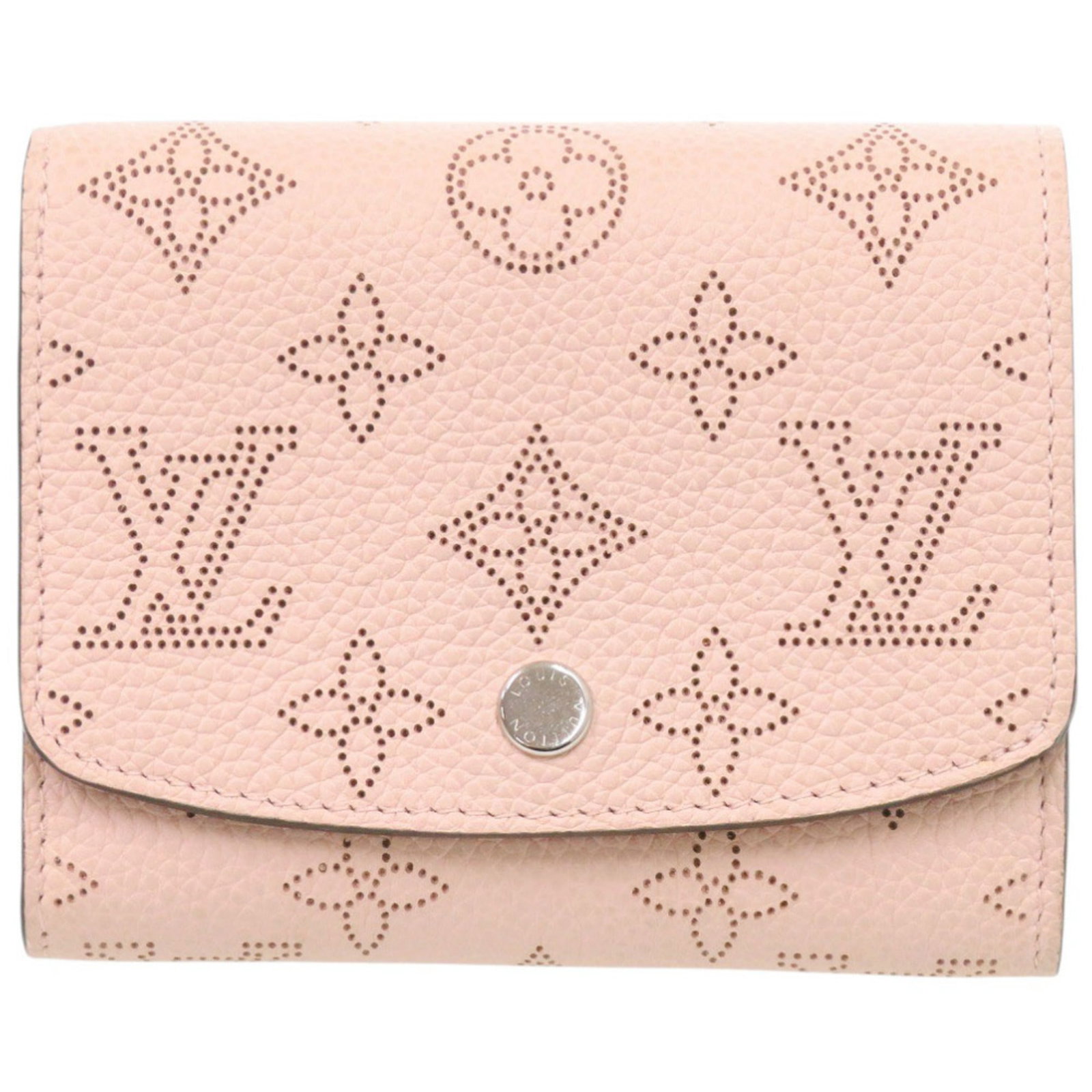 Louis Vuitton Wallet (Bi-Fold) Monogram: Louis Vuitton Wallet (Bi-Fold) Monogram Pink Monogram Louis Vuitton Bi-Fold Wallet, measuring 10cm x 12cm x 3cm. This bi-fold wallet features the iconic monogram pattern in a vibrant pink hue,