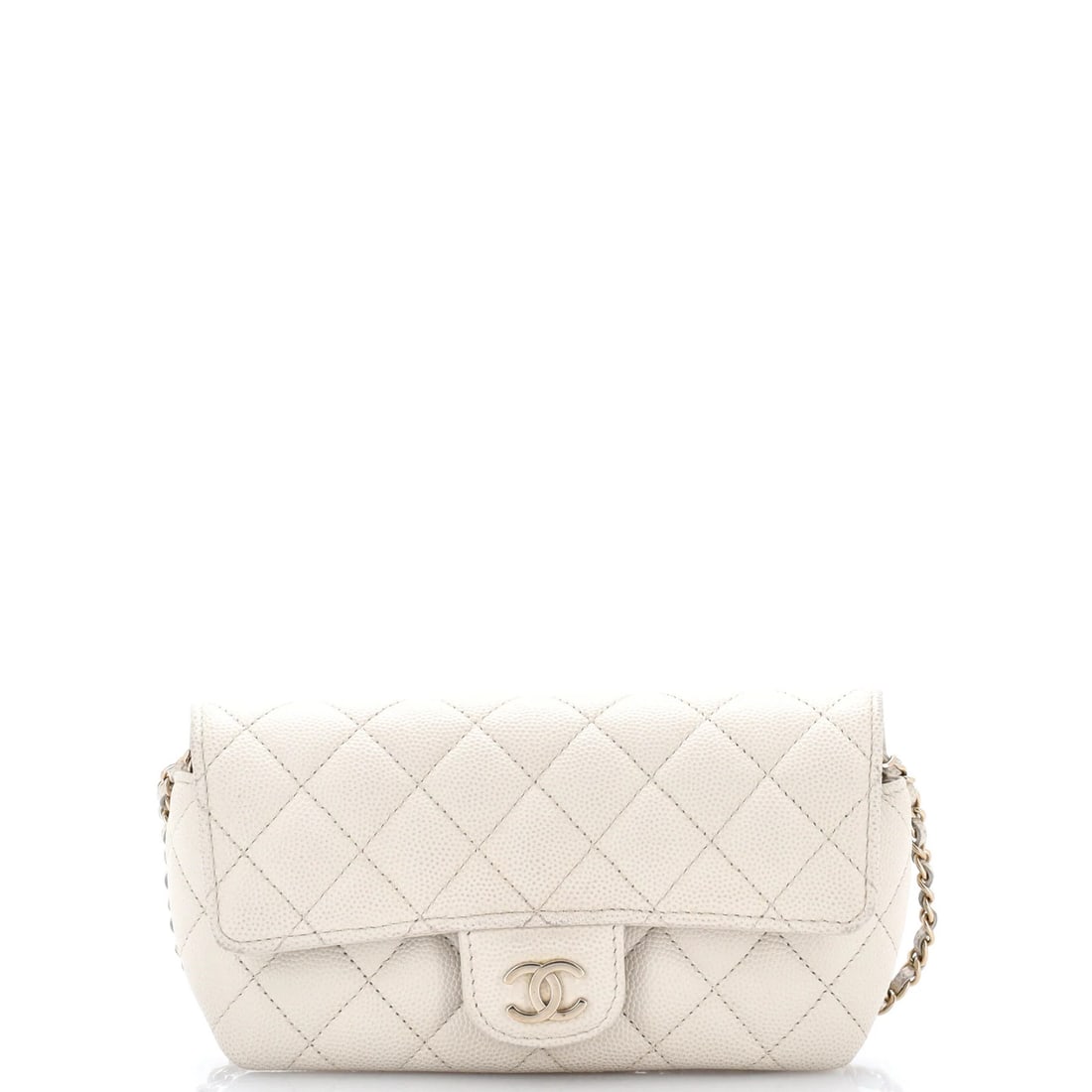 Chanel Classic Sunglasses Case with Chain Quilted Caviar (1 of 6)