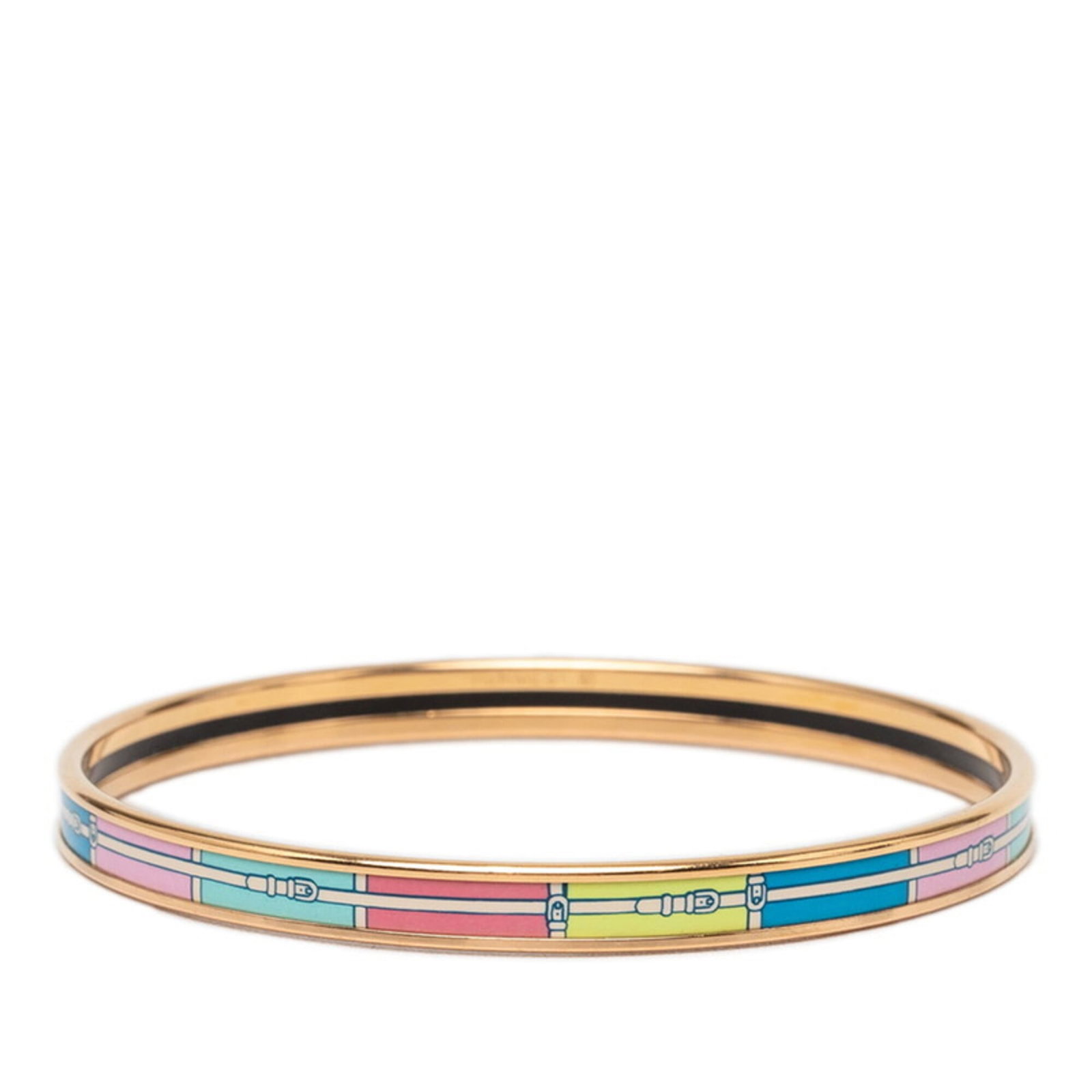 Hermes belt standard: Hermes belt standard Gold and multi-color details adorn the standard Hermes belt, measuring 19cm in length. The classic design showcases a timeless combination of style and sophistication. This