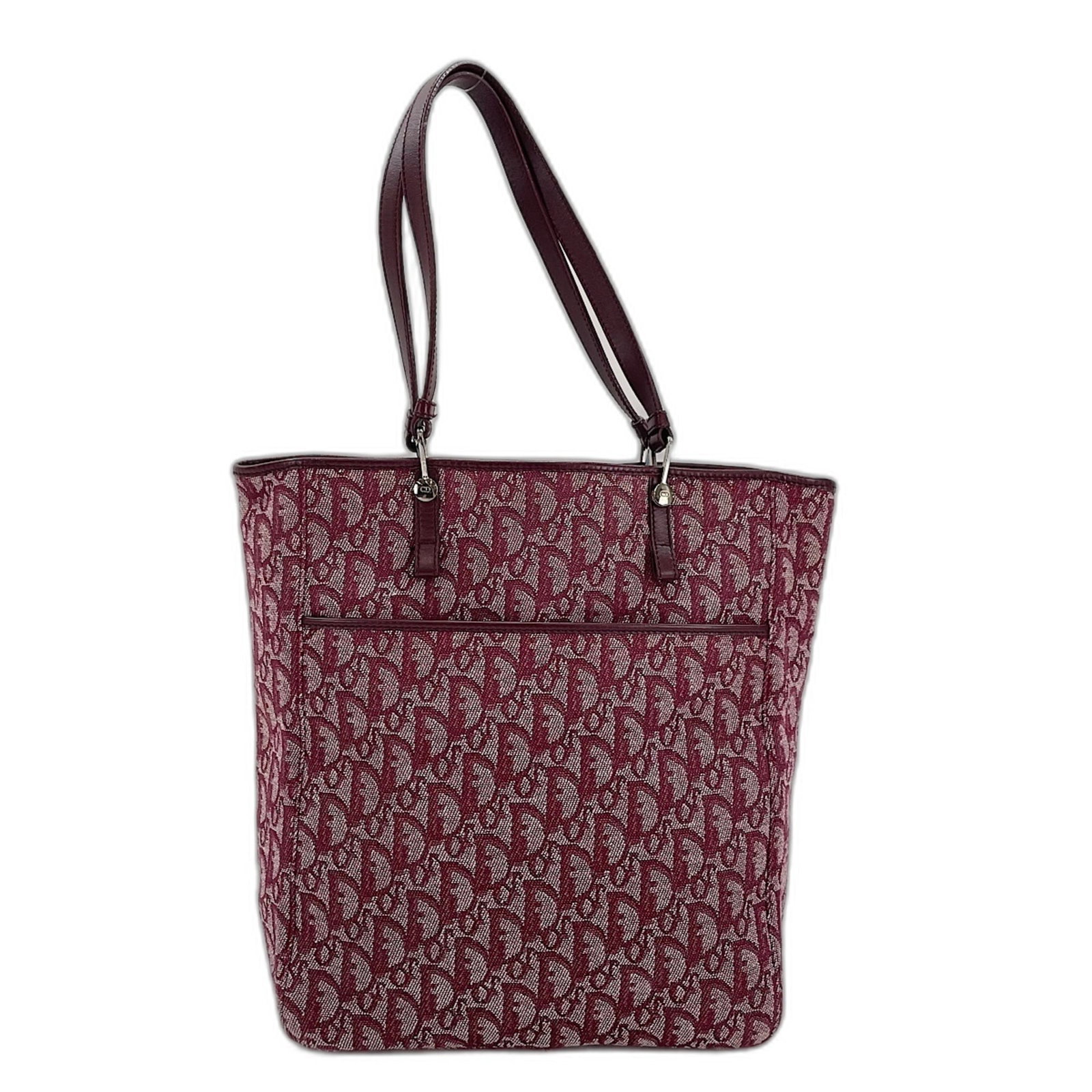 Tote Bag Canvas of Christian Dior: Tote Bag Canvas of Christian Dior Item Specifics: Brand: Christian Dior Line: Trotter Type: Tote bag Material: Canvas Color: Wine Gender: Women Size (HxWxD): 30cm x 26cm x 12cm / 11.81'' x 10.23'' x 4