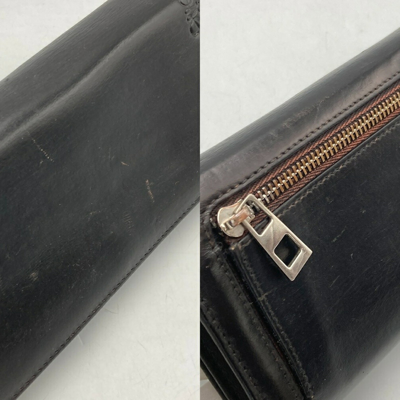 Long Wallet Bi Fold Leather - 6