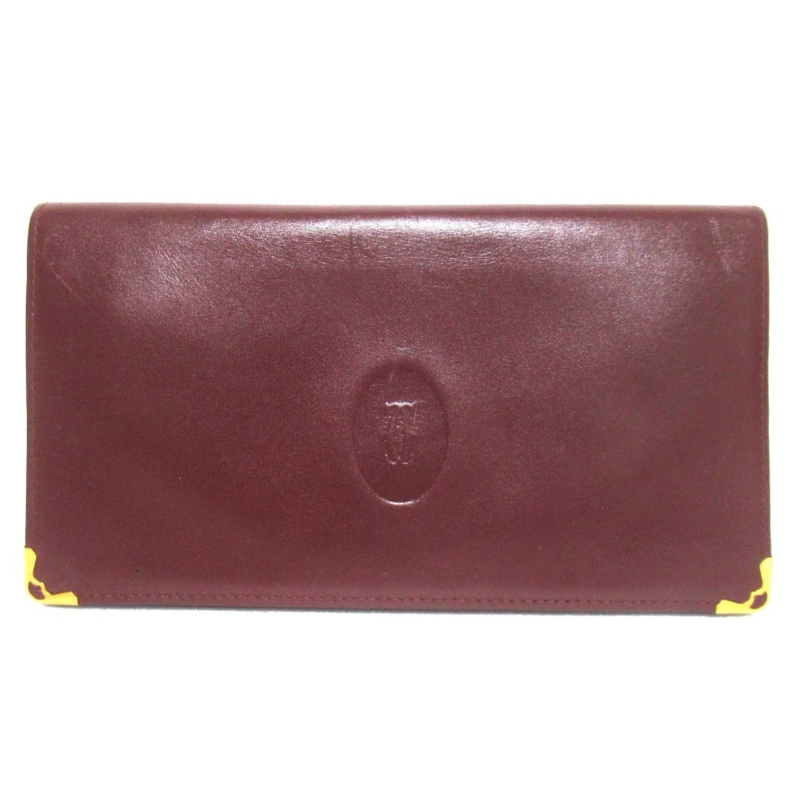 Cartier Long Wallet (Bi-Fold): Cartier Long Wallet (Bi-Fold) Cartier Long Wallet (Bi-Fold) boasts a classic design with clean lines and elegant proportions, making it a timeless accessory for everyday use. Its Bordeaux color adds a
