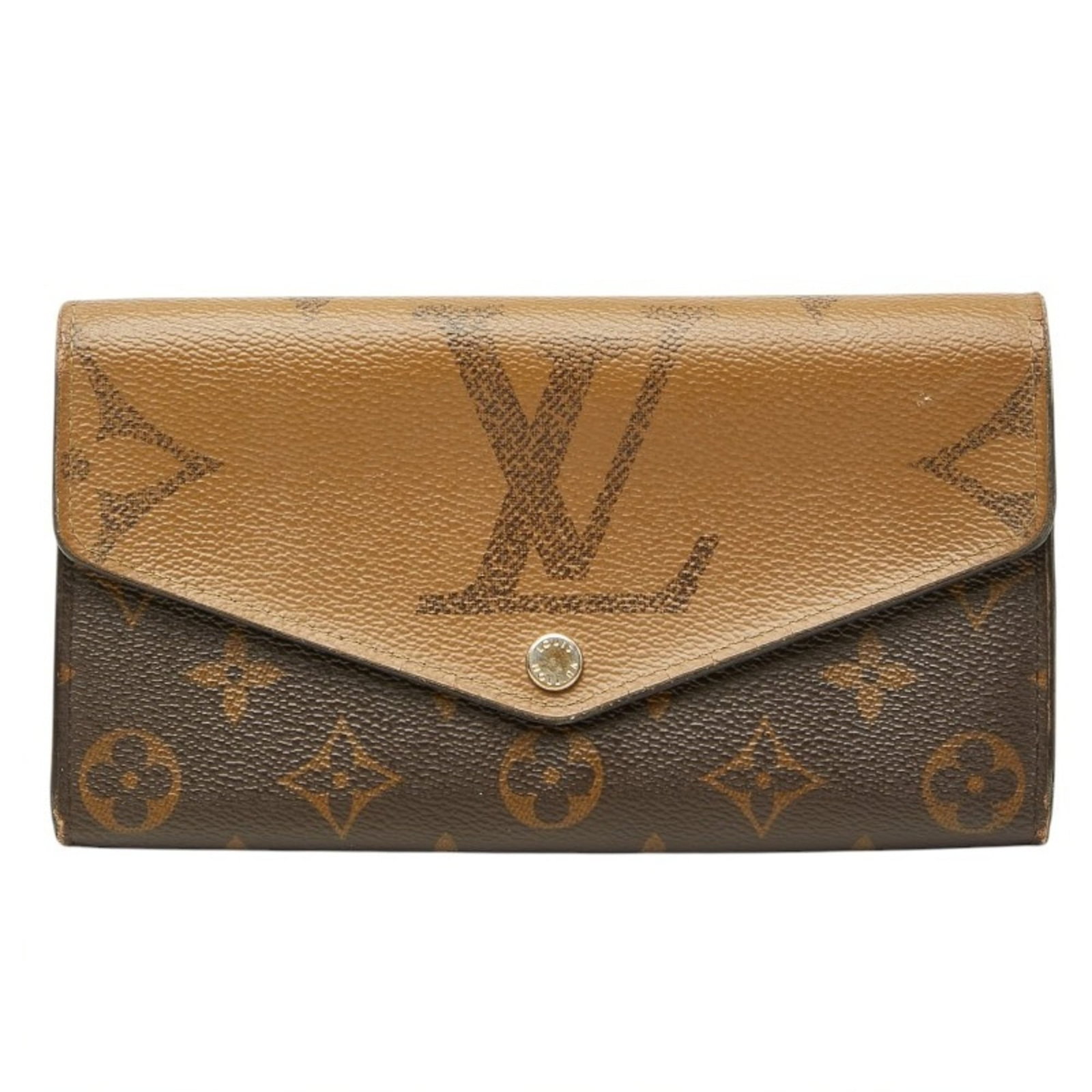 PVC Leather Bi Fold Long Wallet Louis Vuitton: PVC Leather Bi Fold Long Wallet Louis Vuitton PVC Leather Bi Fold Long Wallet by Louis Vuitton, featuring a classic design with a brown color and precise dimensions. This stylish wallet measures 10.5c