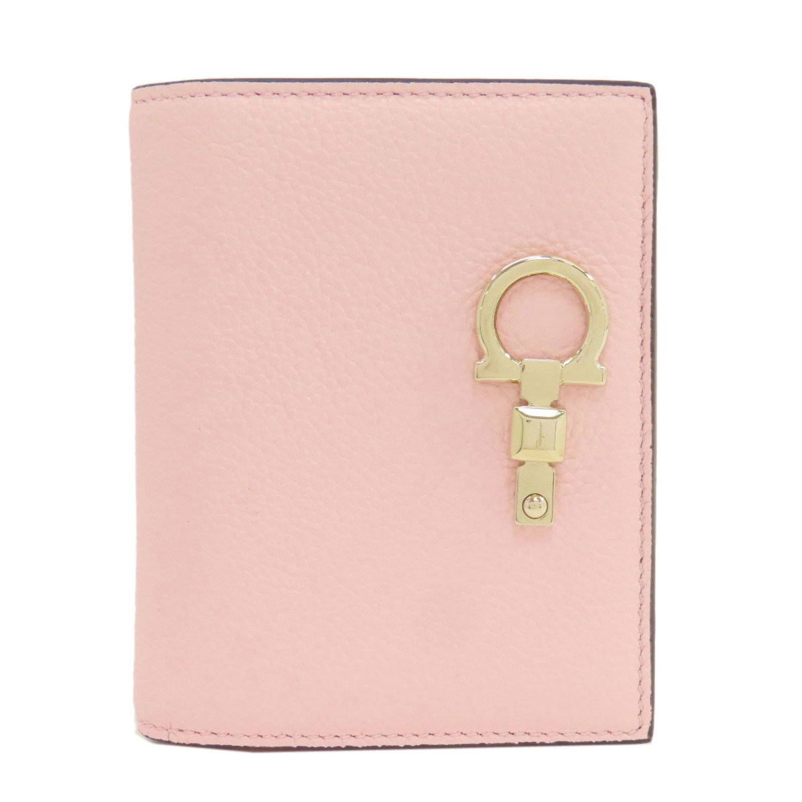 Salvatore Ferragamo Wallet (Bi-Fold) Leather: Salvatore Ferragamo Wallet (Bi-Fold) Leather Salvatore Ferragamo's iconic bi-fold wallet features sleek, pink leather and precise stitching. Measuring 11cm x 9cm x 3cm, it offers a stylish and compact