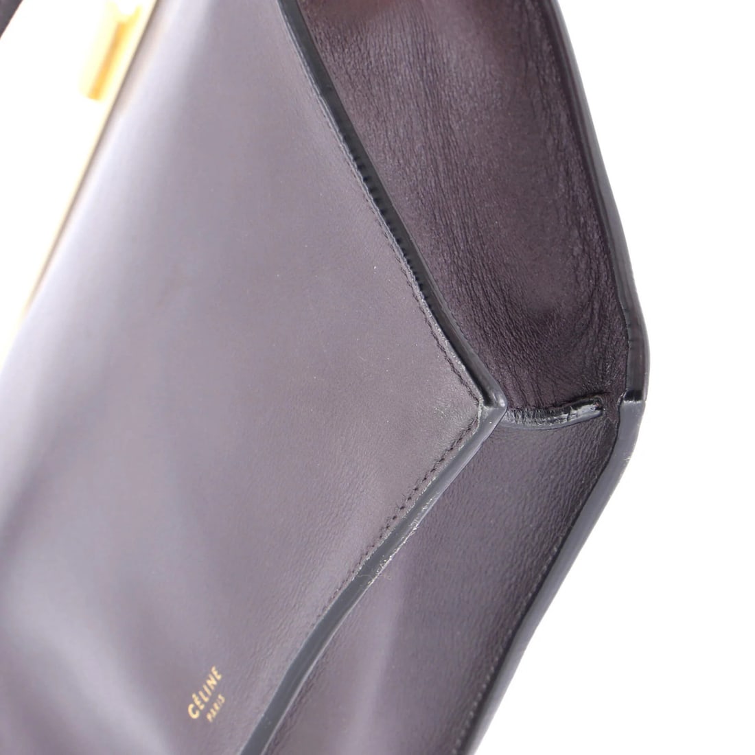 Celine Clasp Crossbody Bag Leather Mini - 6