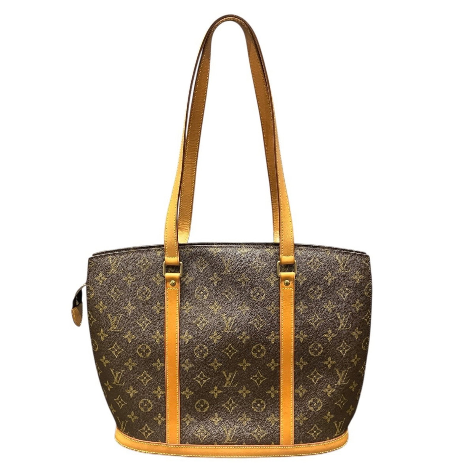 Louis Vuitton Bag PVC Leather: Louis Vuitton Bag PVC Leather PVC and leather combine in this Louis Vuitton tote bag, offering a unique blend of materials. Measuring 30cm x 40cm x 11cm, it provides a spacious interior space. The bro