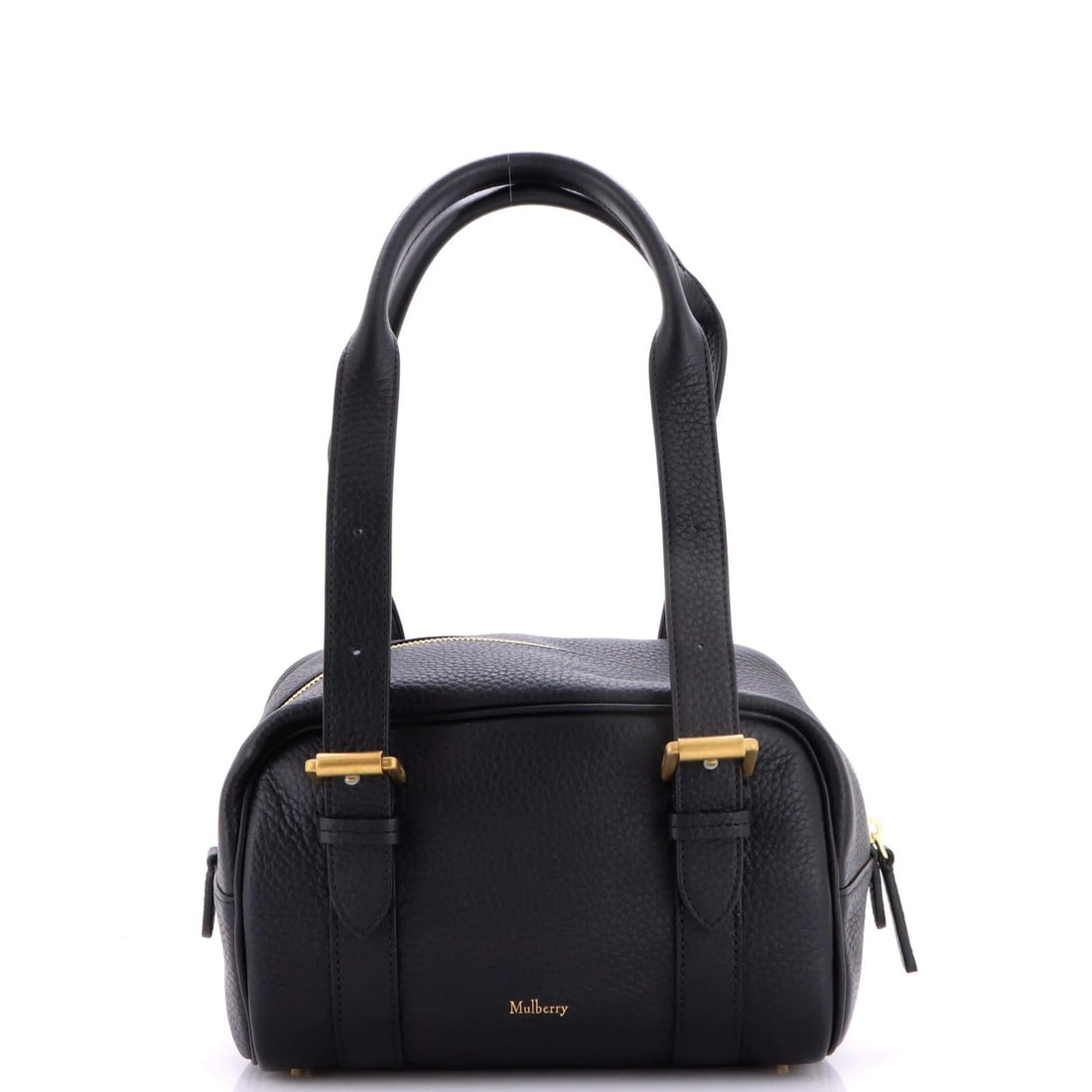 Boston Leather Mini Bag Mulberry (1 of 7)