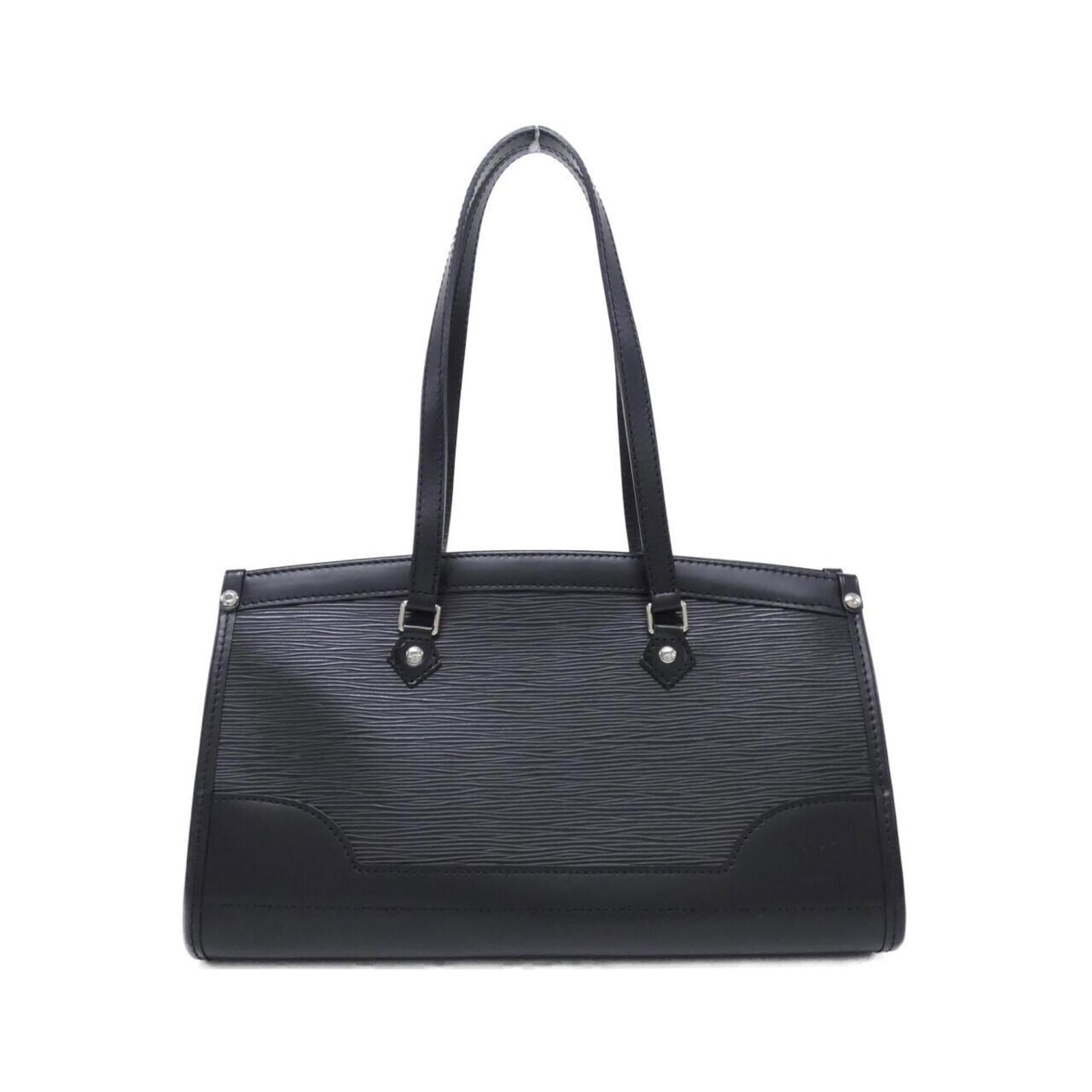 Shoulder Bag Leather Louis Vuitton: Shoulder Bag Leather Louis Vuitton Black Calfskin Leather Louis Vuitton Shoulder Bag with classic design and timeless elegance. Made from high-quality leather, this bag features a sleek and sophistica