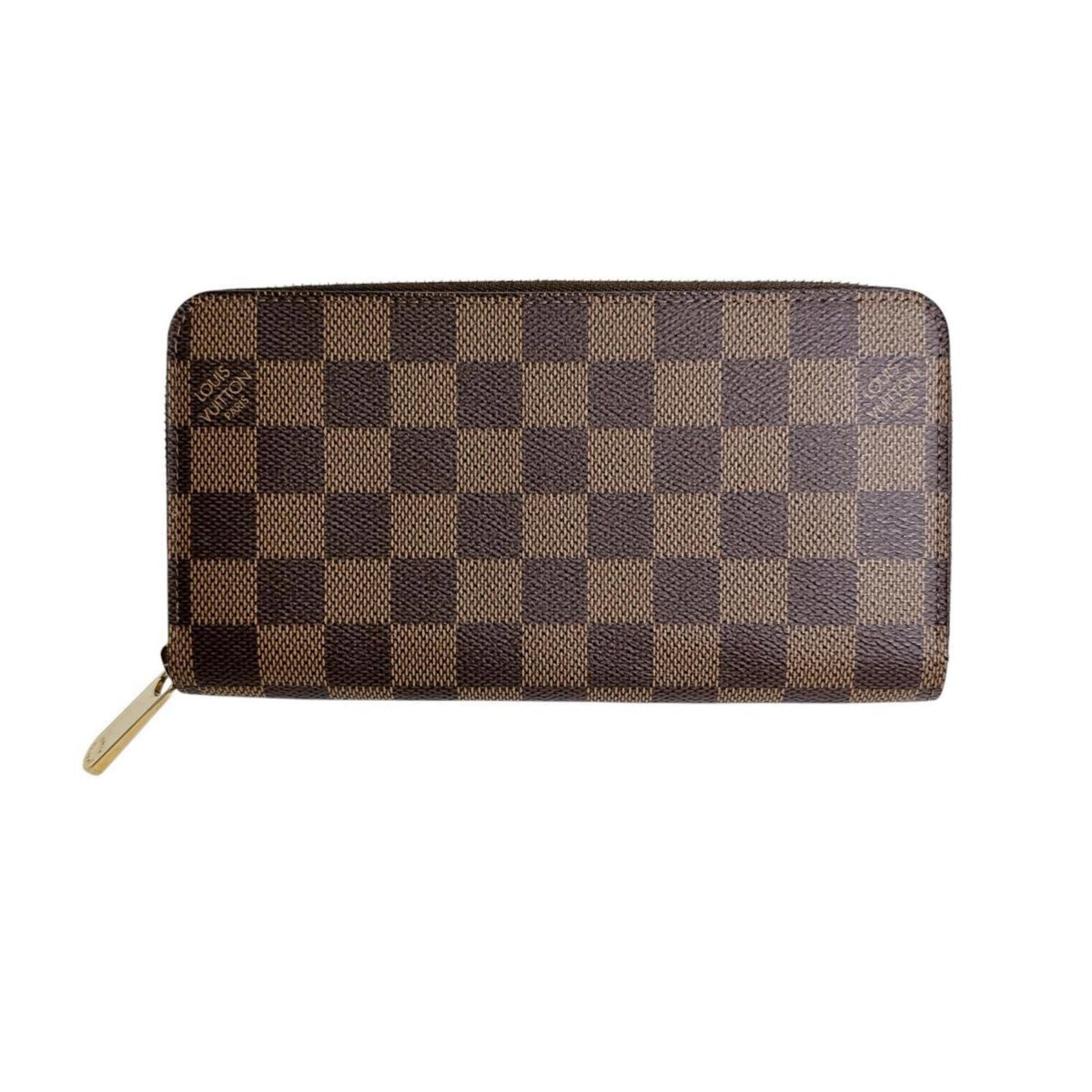 Damier Canvas wallet Bi Fold Louis Vuitton: Damier Canvas wallet Bi Fold Louis Vuitton Damier Canvas wallet Bi Fold Louis Vuitton features the iconic Damier pattern in brown, Ebene, and Or hues. Made from high-quality Damier Canvas material, th