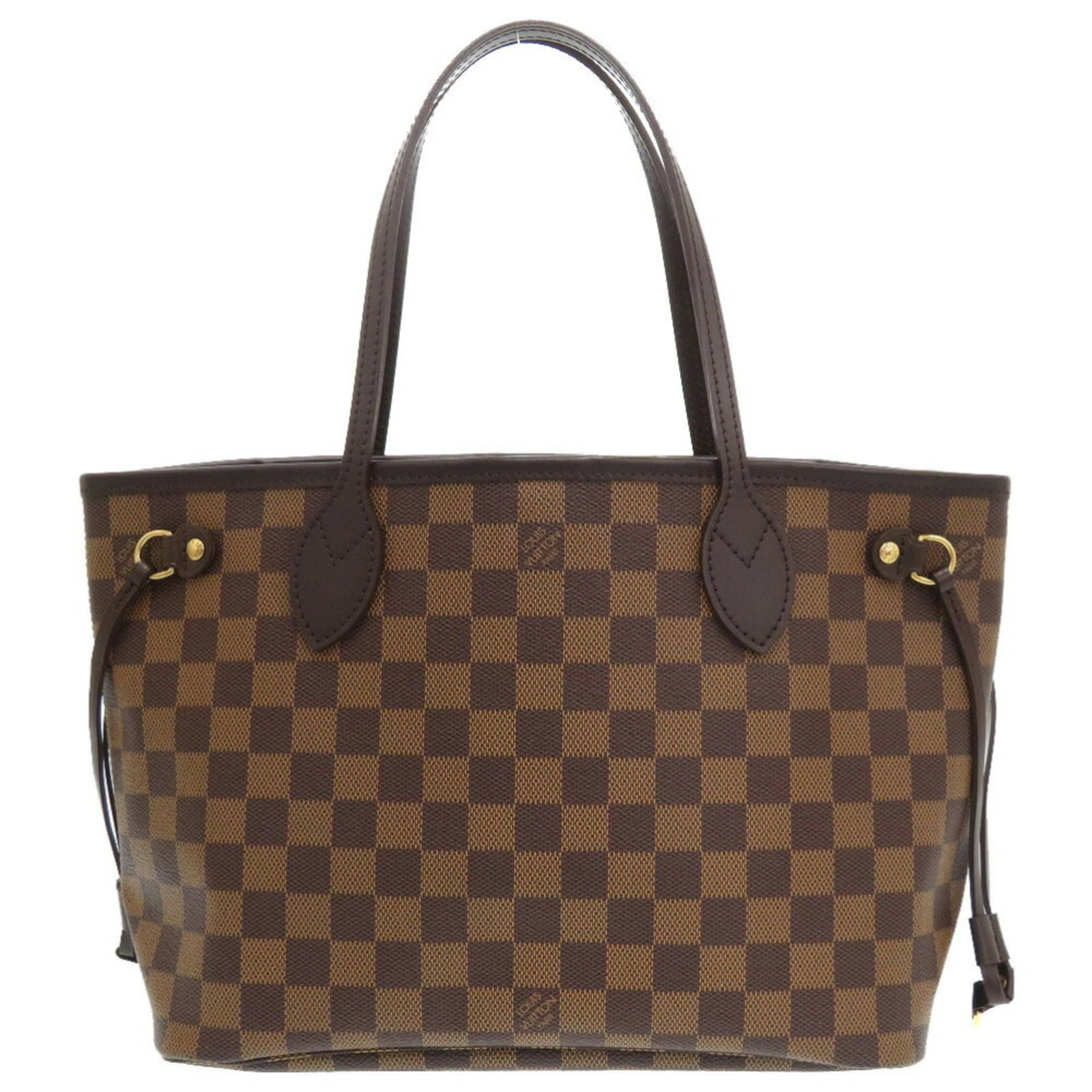 Damier Canvas Tote Bag by Louis Vuitton: Damier Canvas Tote Bag by Louis Vuitton Damier Canvas Tote Bag by Louis Vuitton - A timeless and iconic design, this brown Damier canvas tote bag features gold hardware for a touch of luxury.