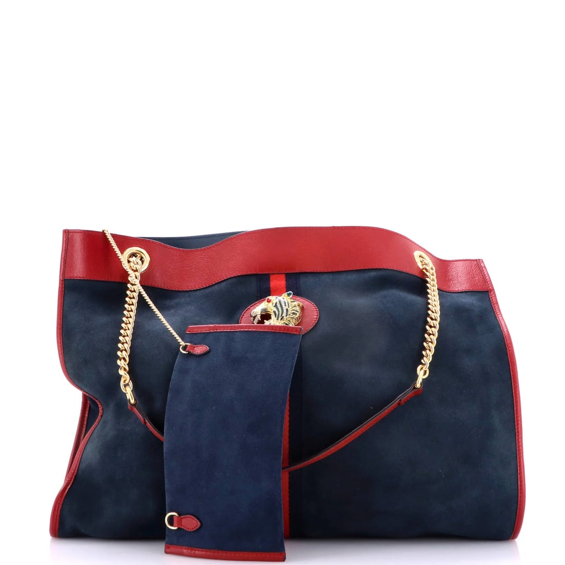Large suede tote chain by Gucci - 2