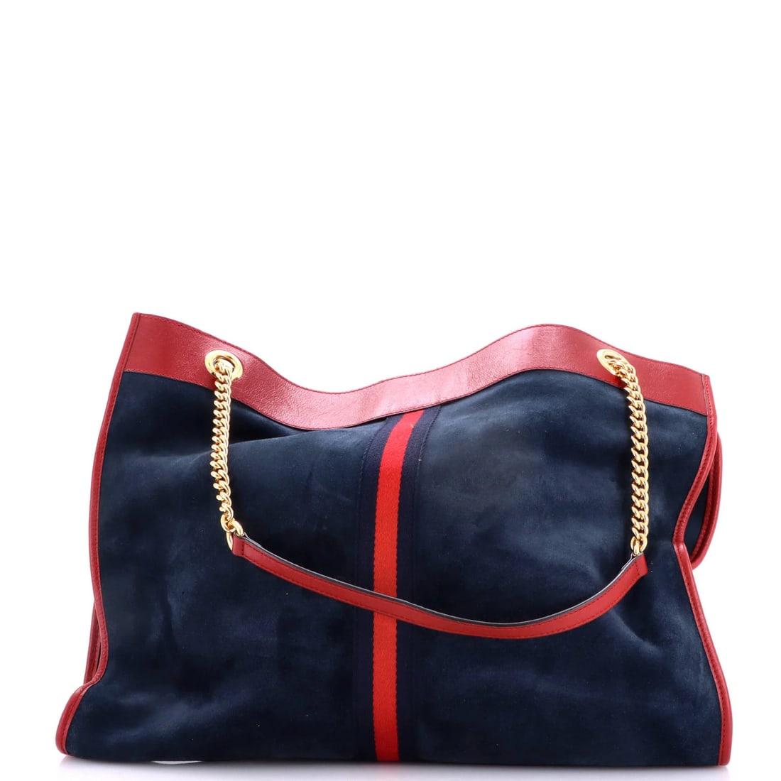 Large suede tote chain by Gucci - 4