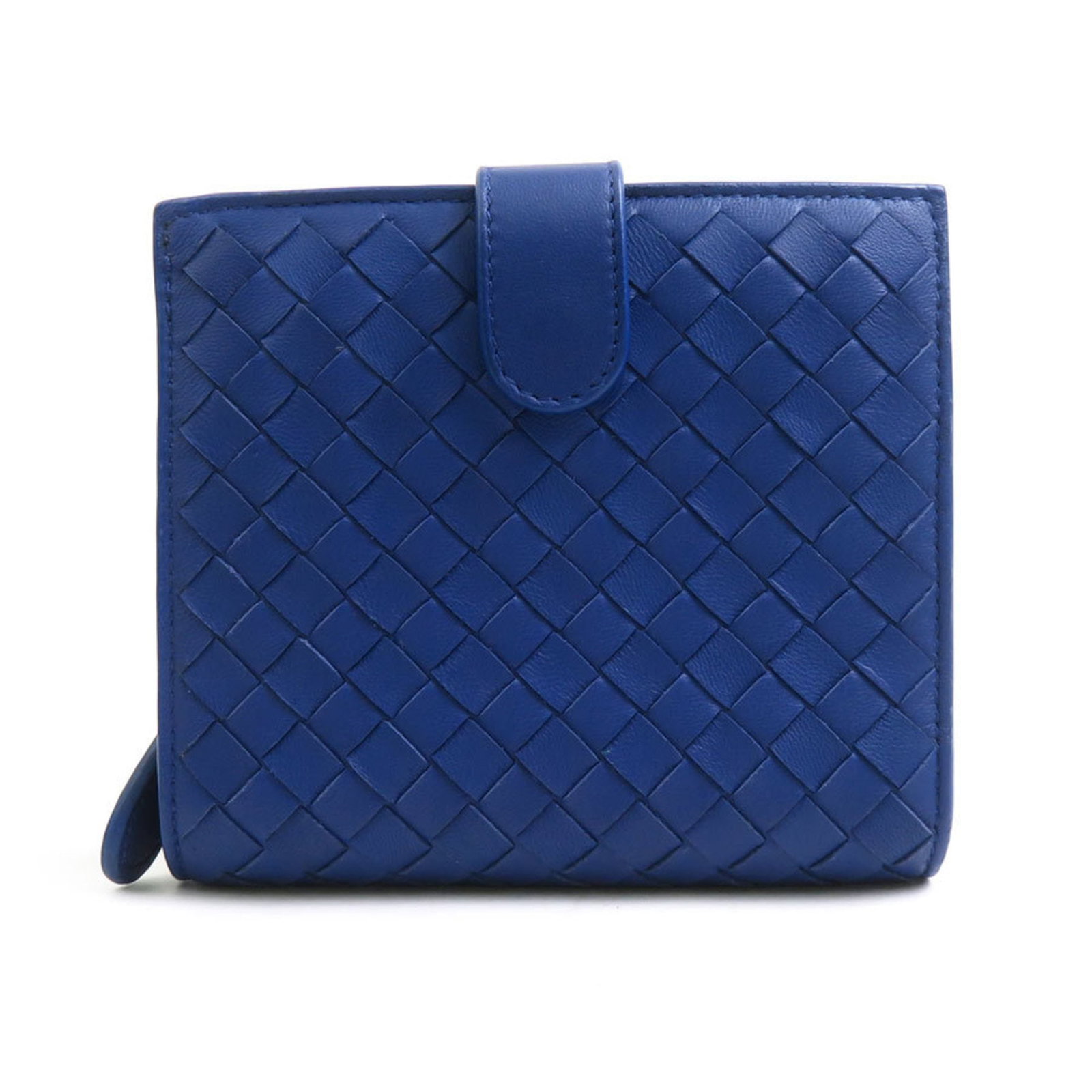 Veneta Bottega Bi Fold Leather Wallet: Veneta Bottega Bi Fold Leather Wallet The Veneta Bottega Bi Fold Leather Wallet features a sleek blue leather design with a classic bi-fold structure. This stylish wallet comes in a premium leather