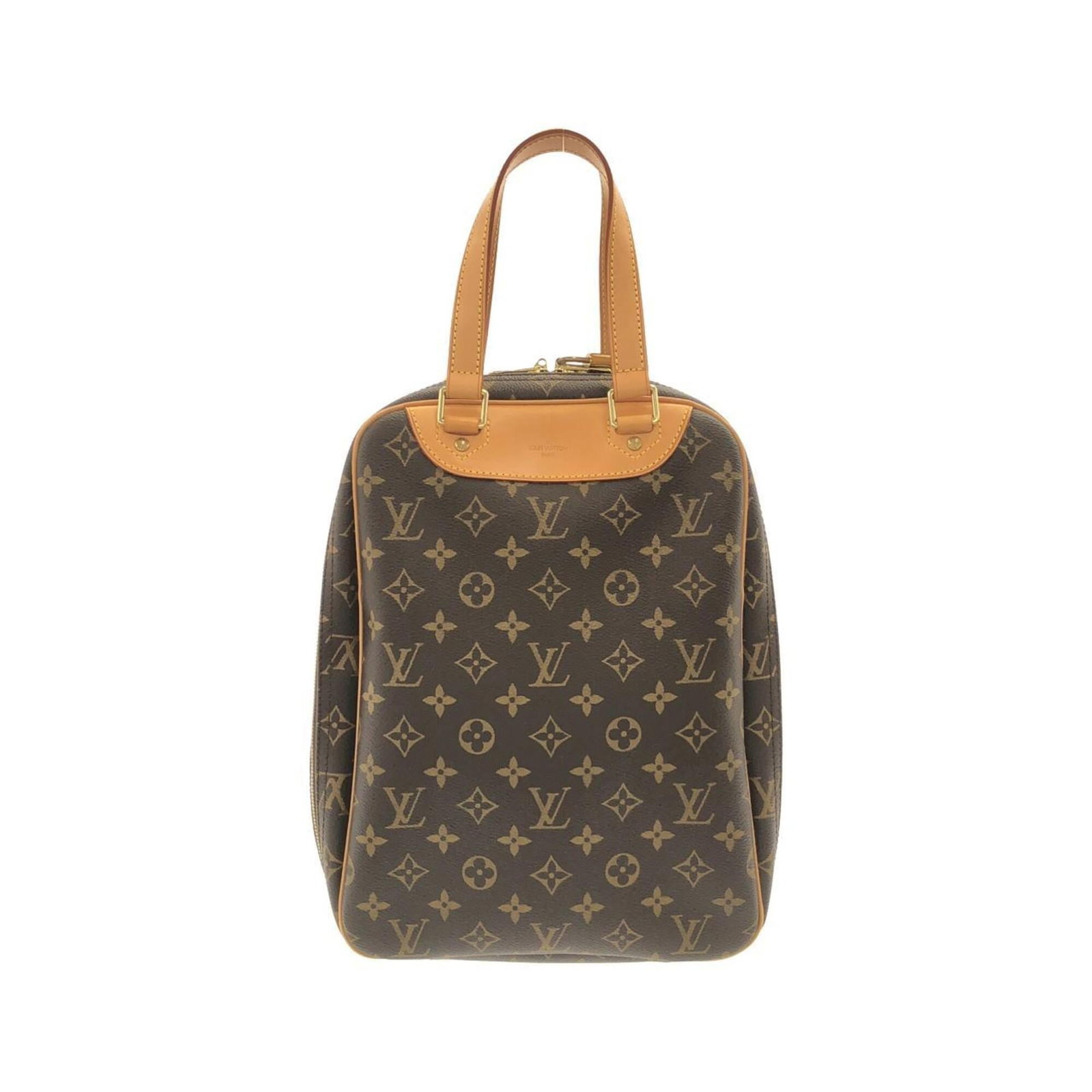 Canvas Coated Louis Vuitton Handbag: Canvas Coated Louis Vuitton Handbag Brown Coated Canvas Louis Vuitton Handbag with Dimensions 33cm x 25cm x 14cm. This handbag features coated canvas material and a classic design, making it a