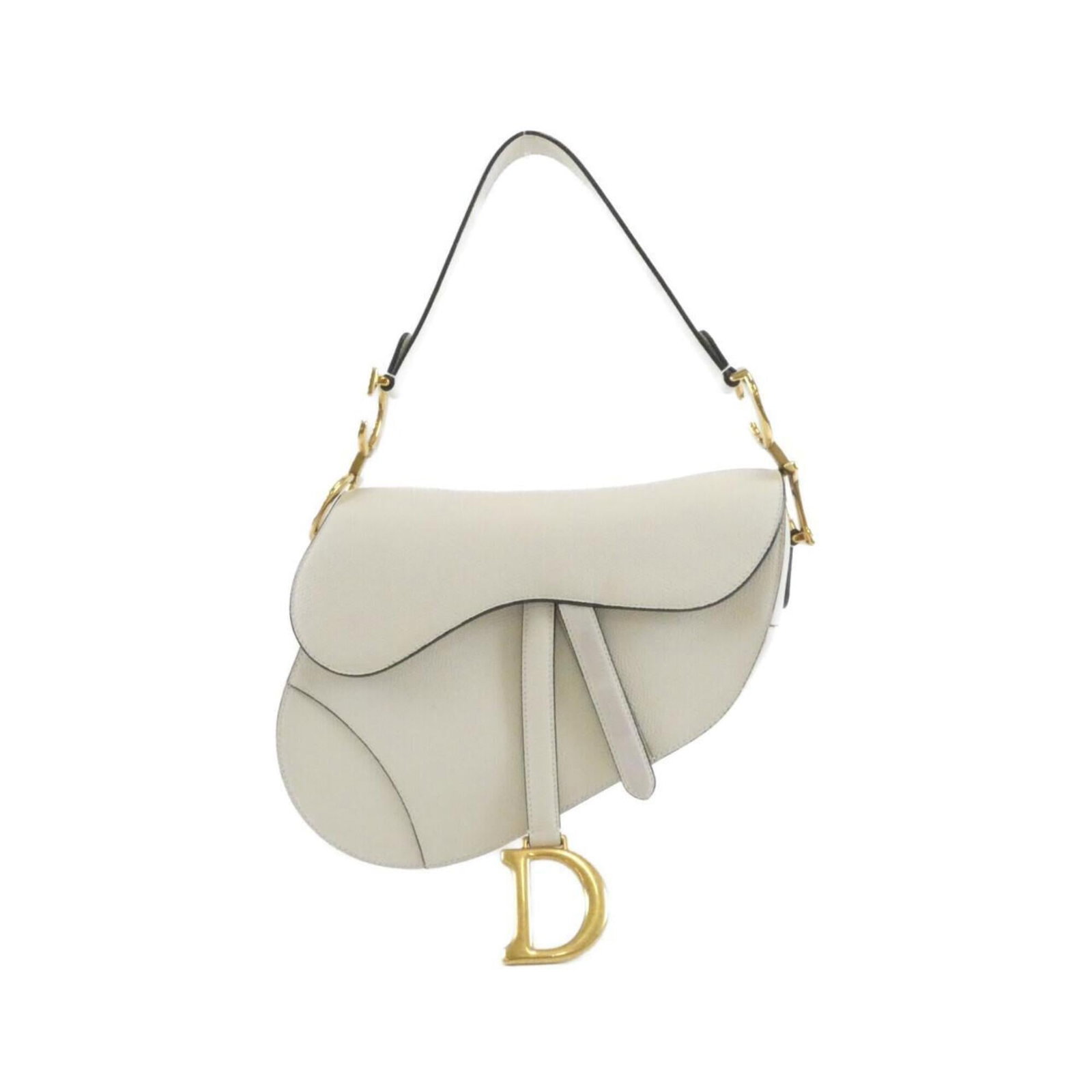 Shoulder bag leather by Christian Dior: Shoulder bag leather by Christian Dior White leather shoulder bag by Christian Dior, measuring 21cm x 25cm x 6cm. This classic design showcases the timeless elegance of Dior's signature style. A clean