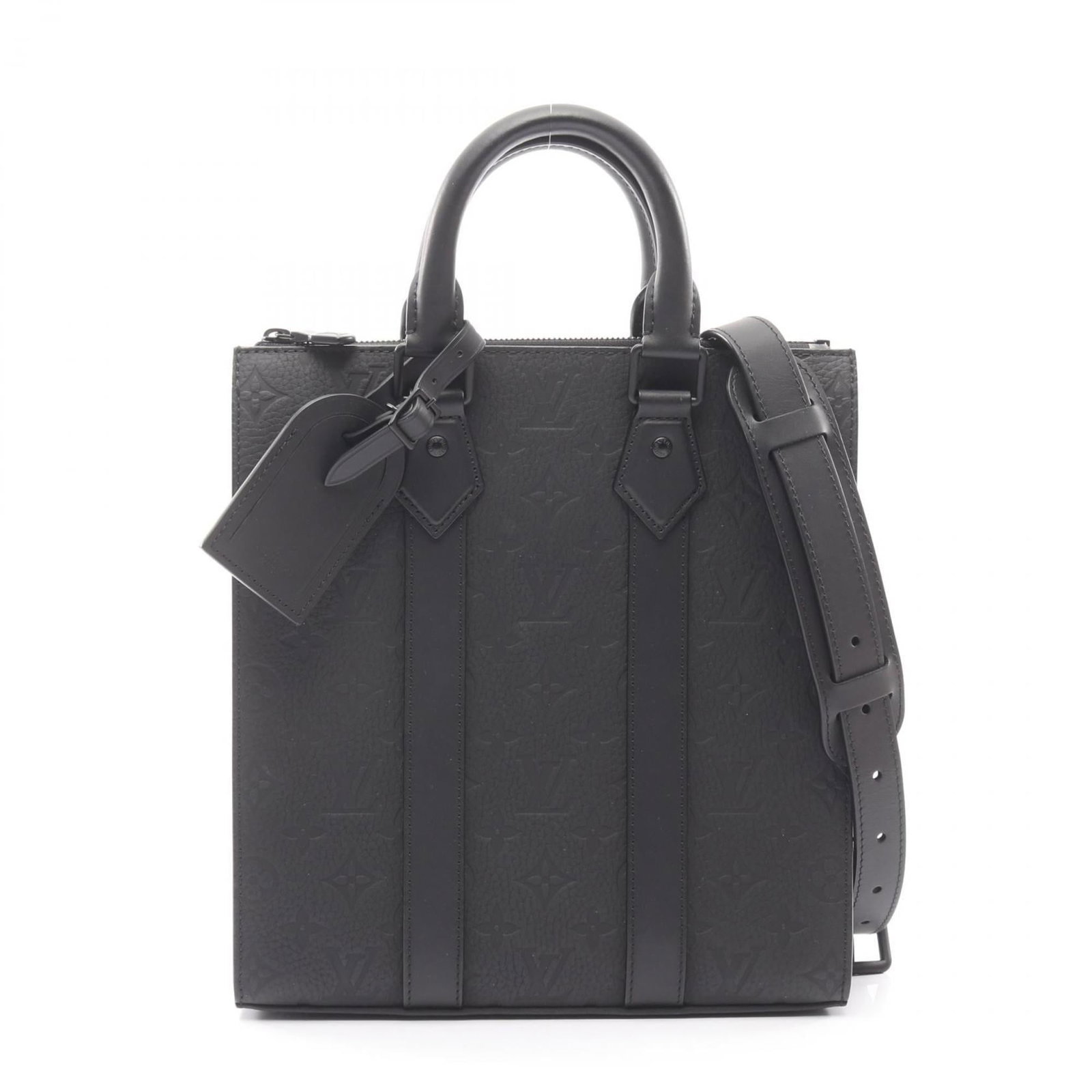 Louis Vuitton Handbag Tote Bag Leather: Louis Vuitton Handbag Tote Bag Leather Taurillon leather construction gives this Louis Vuitton tote bag its distinctive look and feel. Measuring 28cm x 26cm x 5cm, it's a stylish accessory for