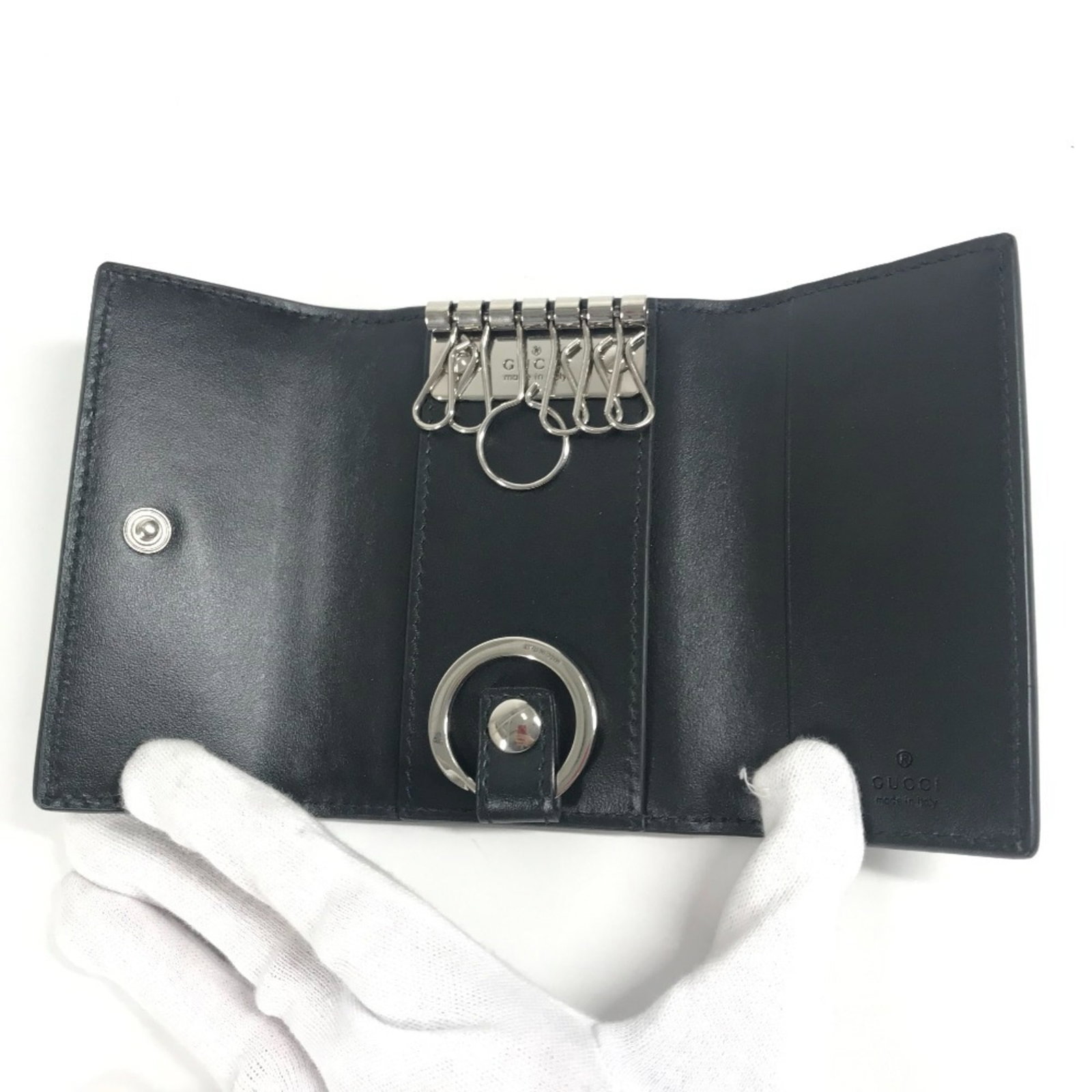 Keyring Leather Gucci - 7