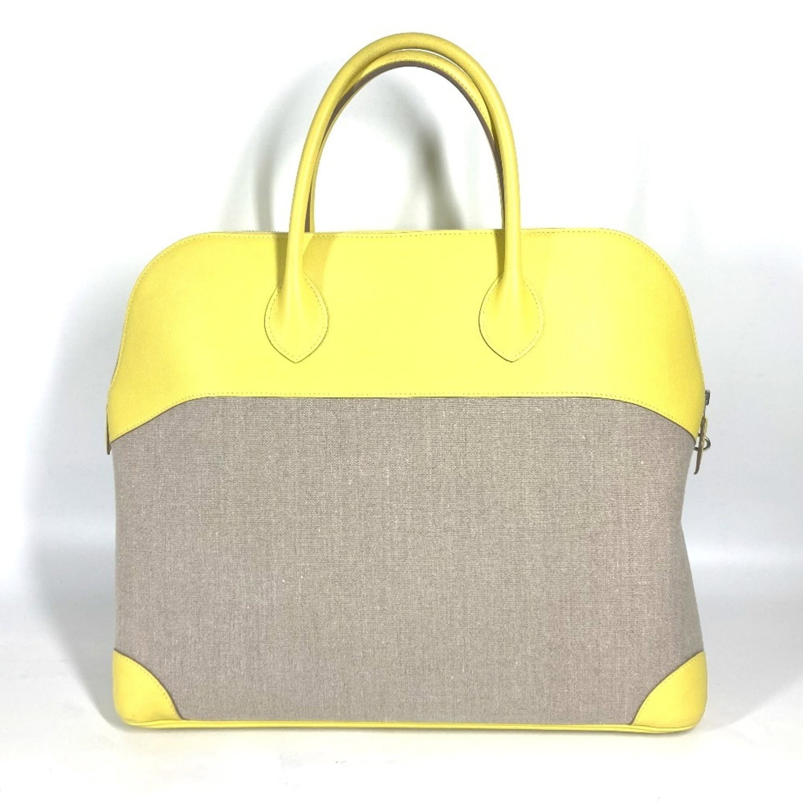 Hermes Boston Bag Shoulder Bag Tote Bag Swift Leather Toile H (1 of 15)