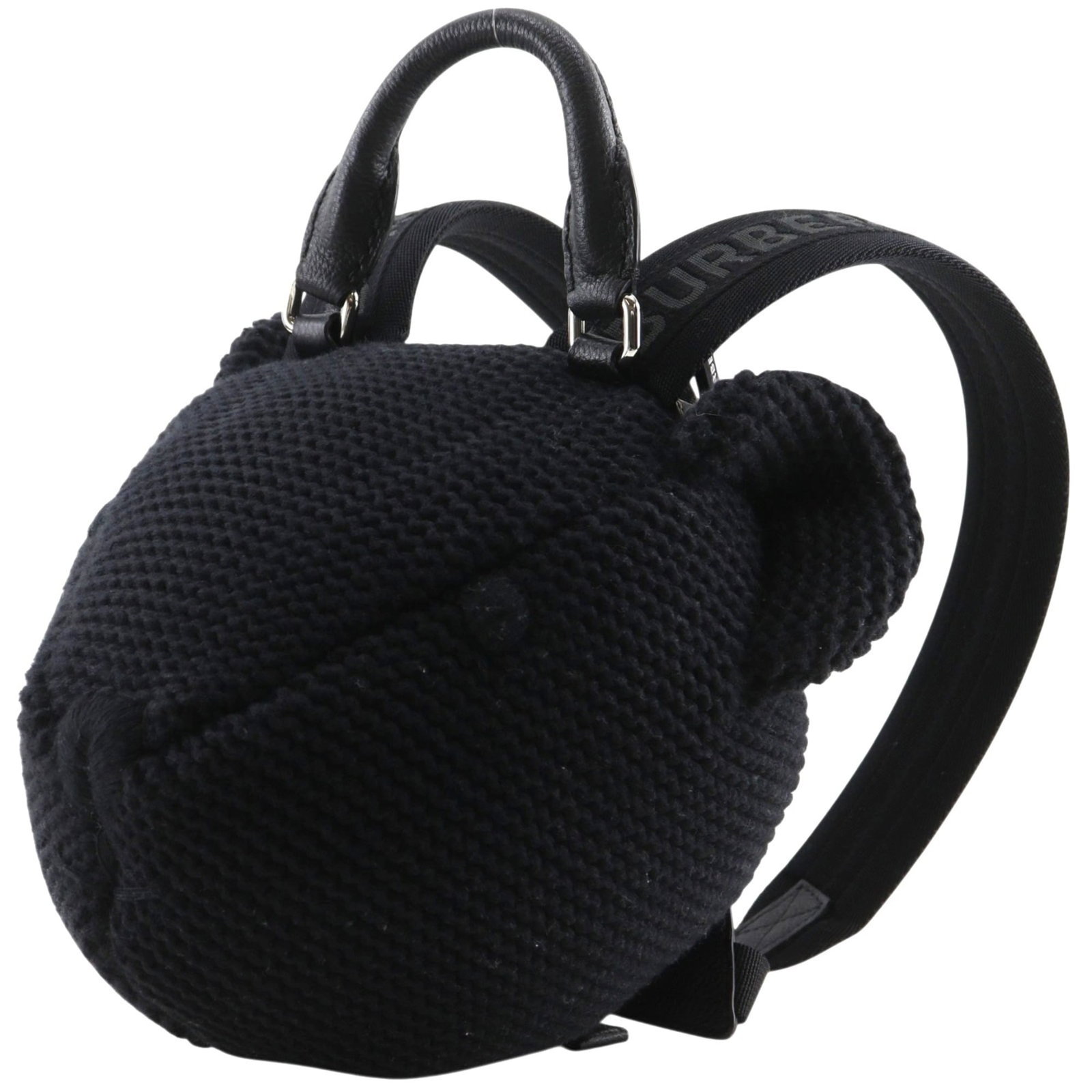 Burberry Cotton Backpack: Burberry Cotton Backpack Cotton backpack from Burberry, made with durable cotton material and featuring adjustable straps for a comfortable fit. The classic black design provides a timeless look that