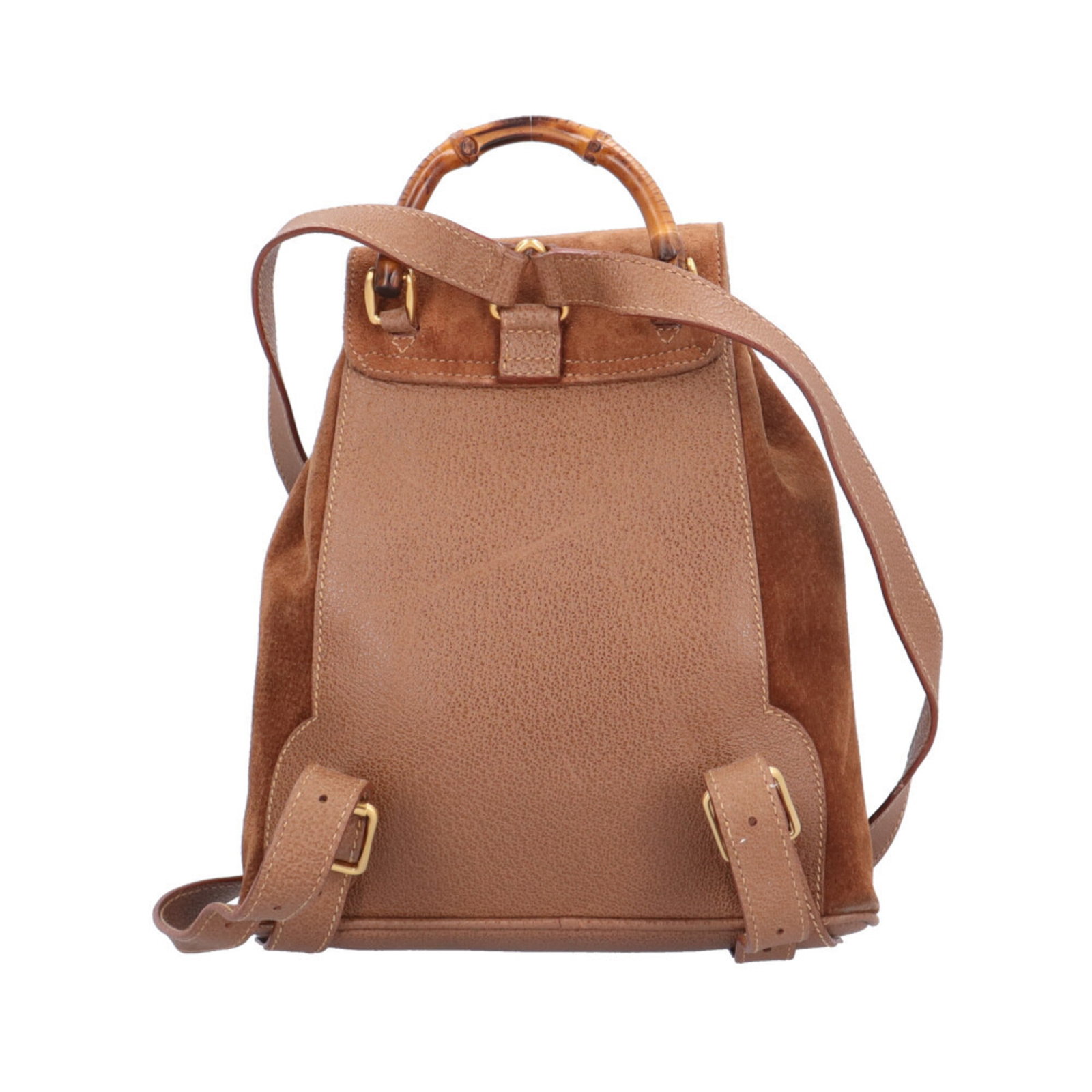 Suede Leather Backpack - 3