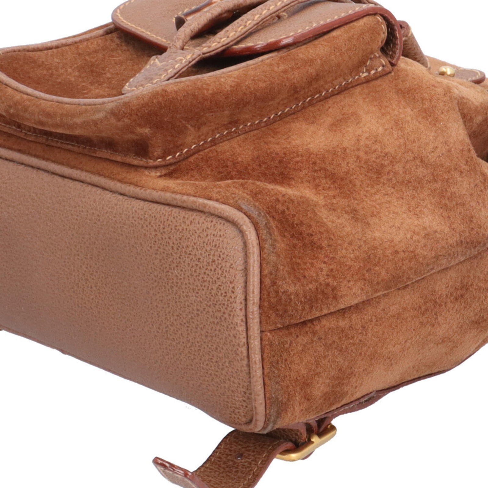 Suede Leather Backpack - 8