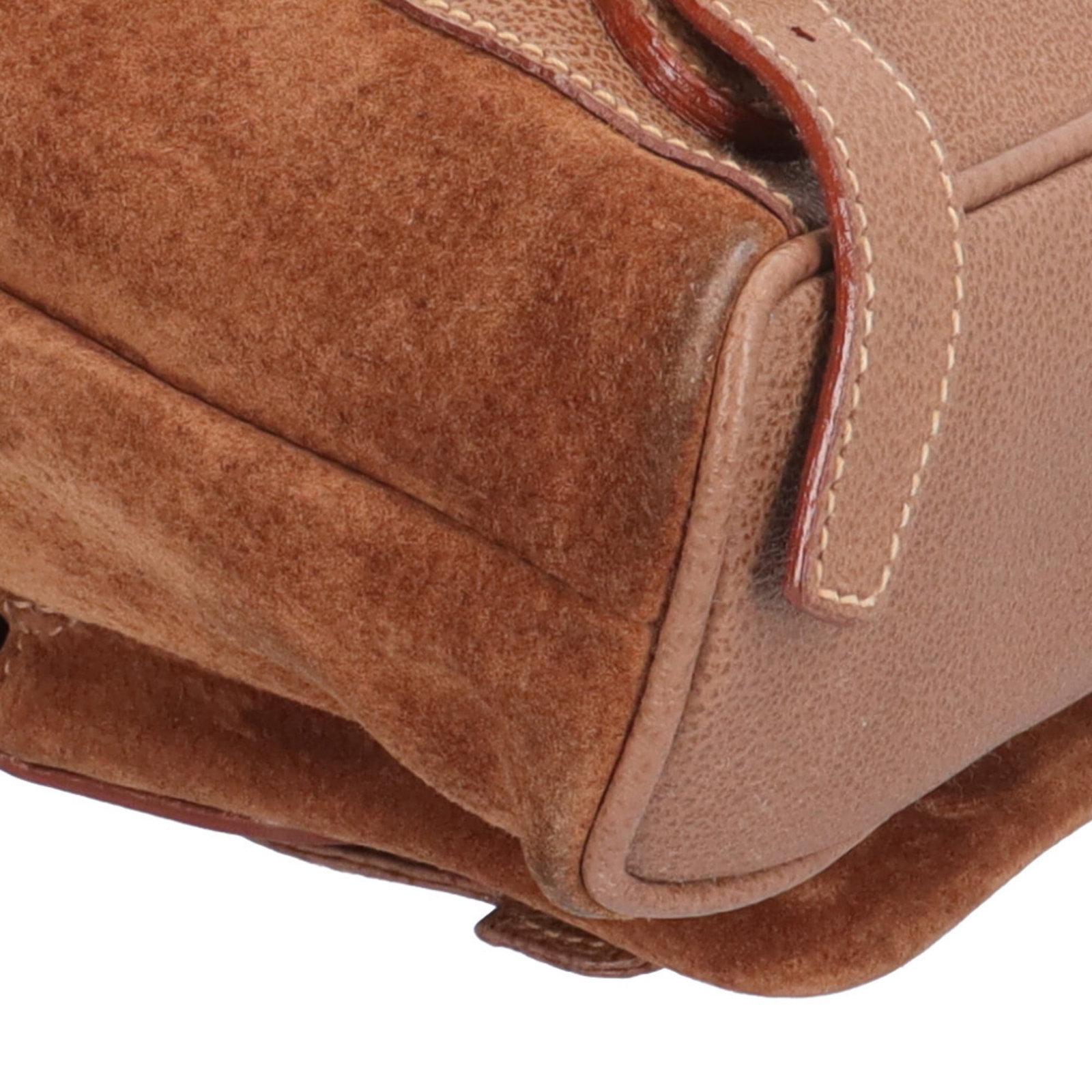 Suede Leather Backpack - 9